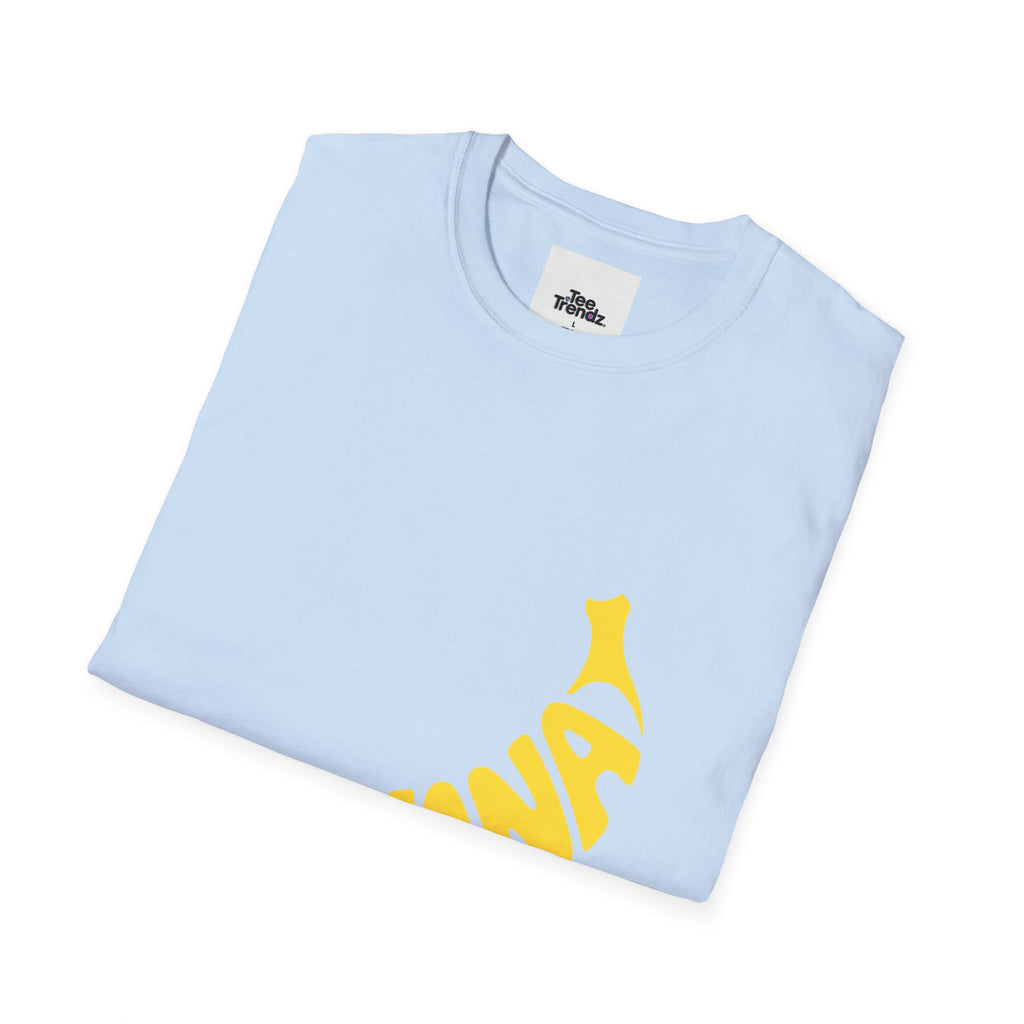 Banana Graphic T-Shirt – Retro Yellow Fruit Logo Tee