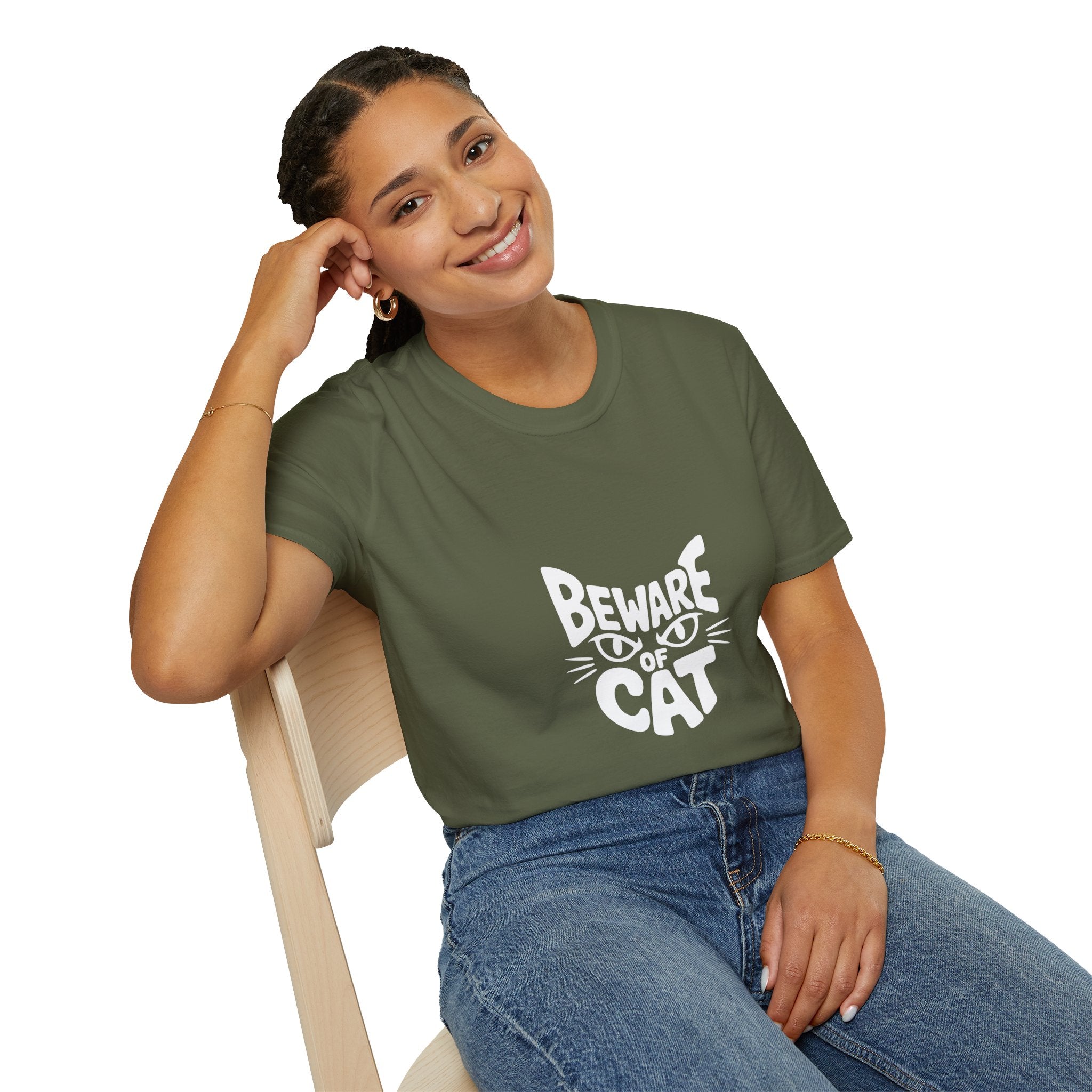 Beware of Cat T-Shirt — Funny Cat Lover Tee