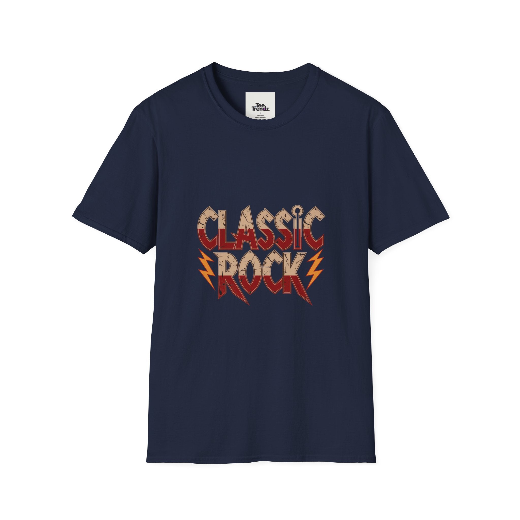 Classic Rock T-Shirt — Retro Lightning Band Tee