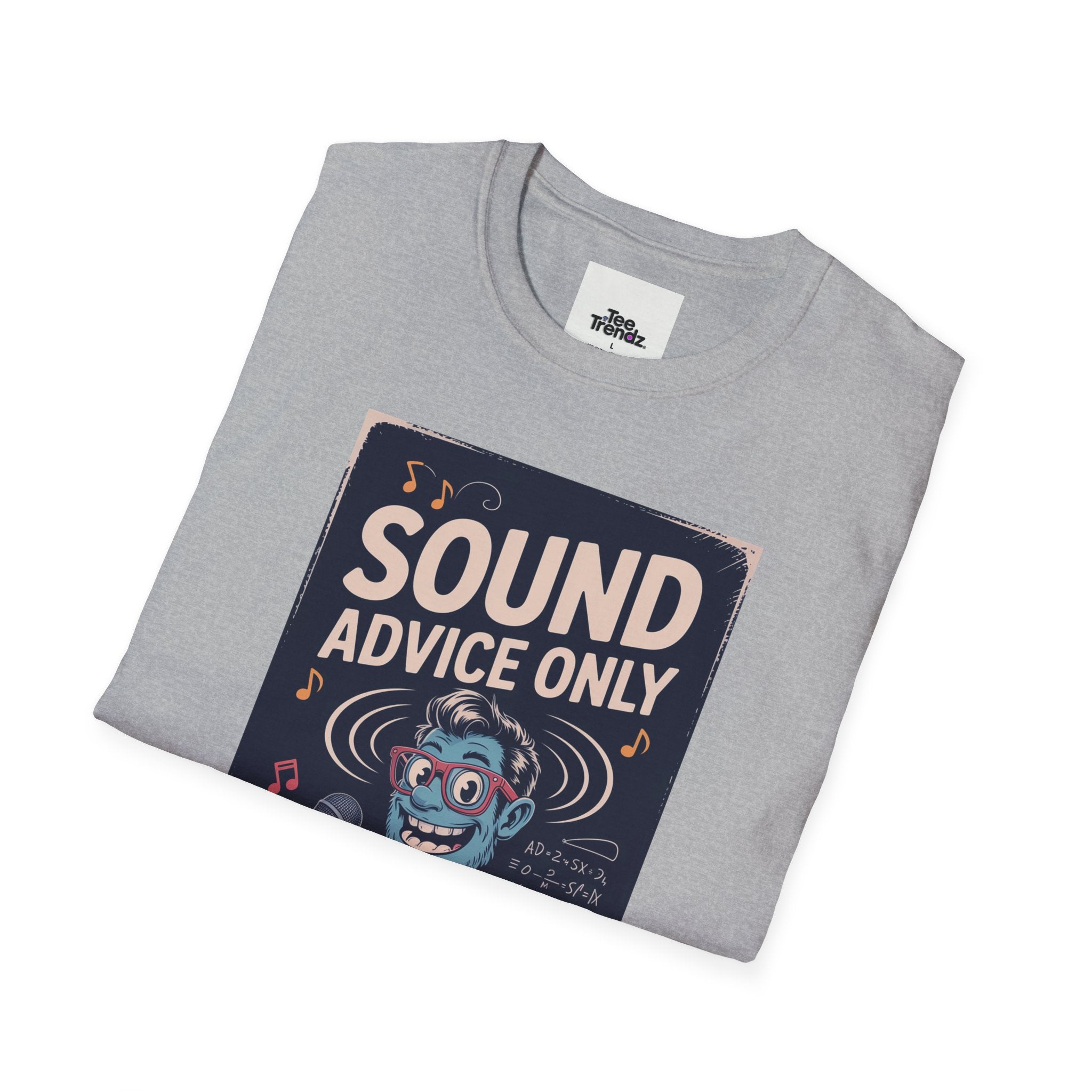 Sound Advice Only T-Shirt — Retro Cartoon Monkey Therapist Graphic Tee