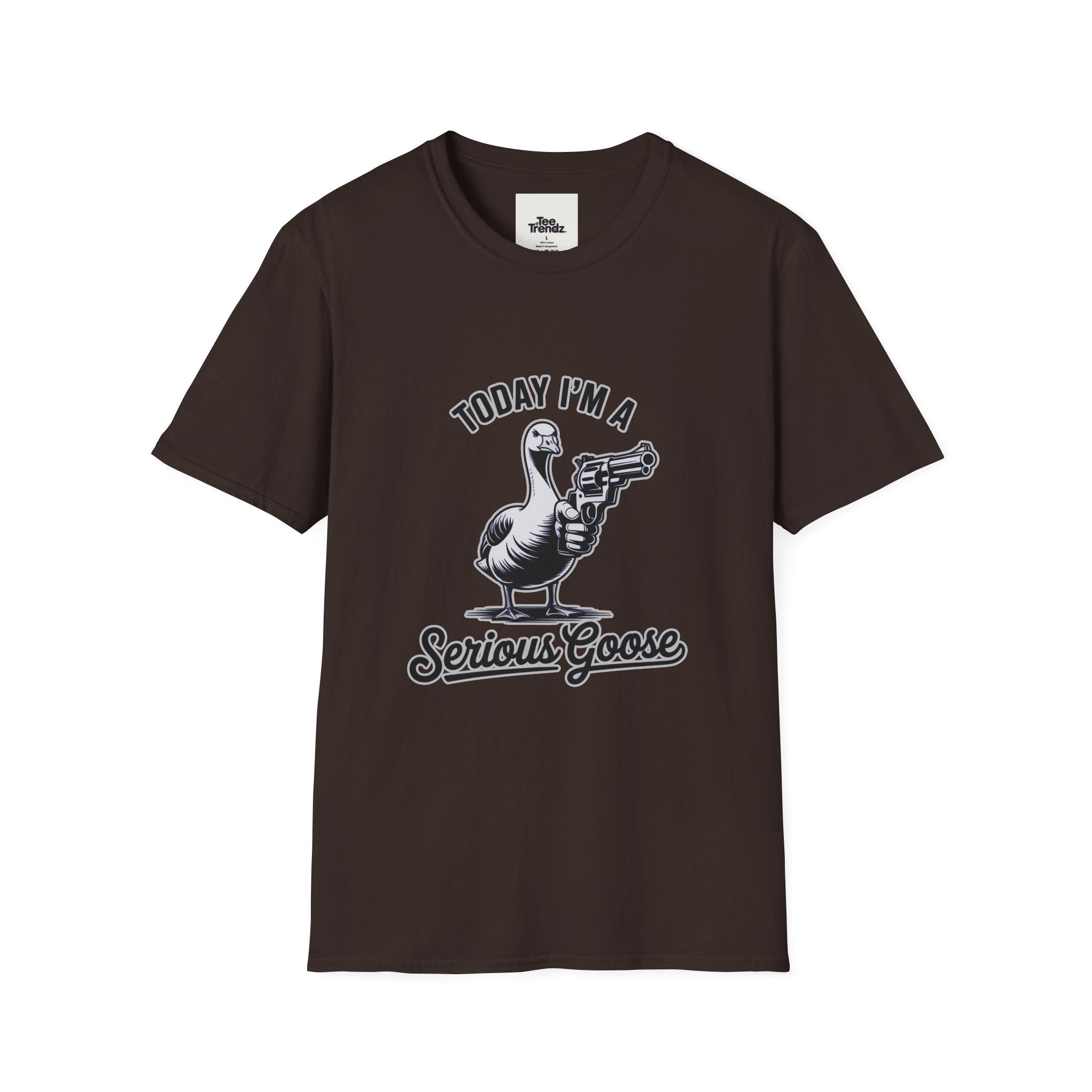 Serious Goose T-Shirt — "Today I'm a Serious Goose" Funny Graphic Tee