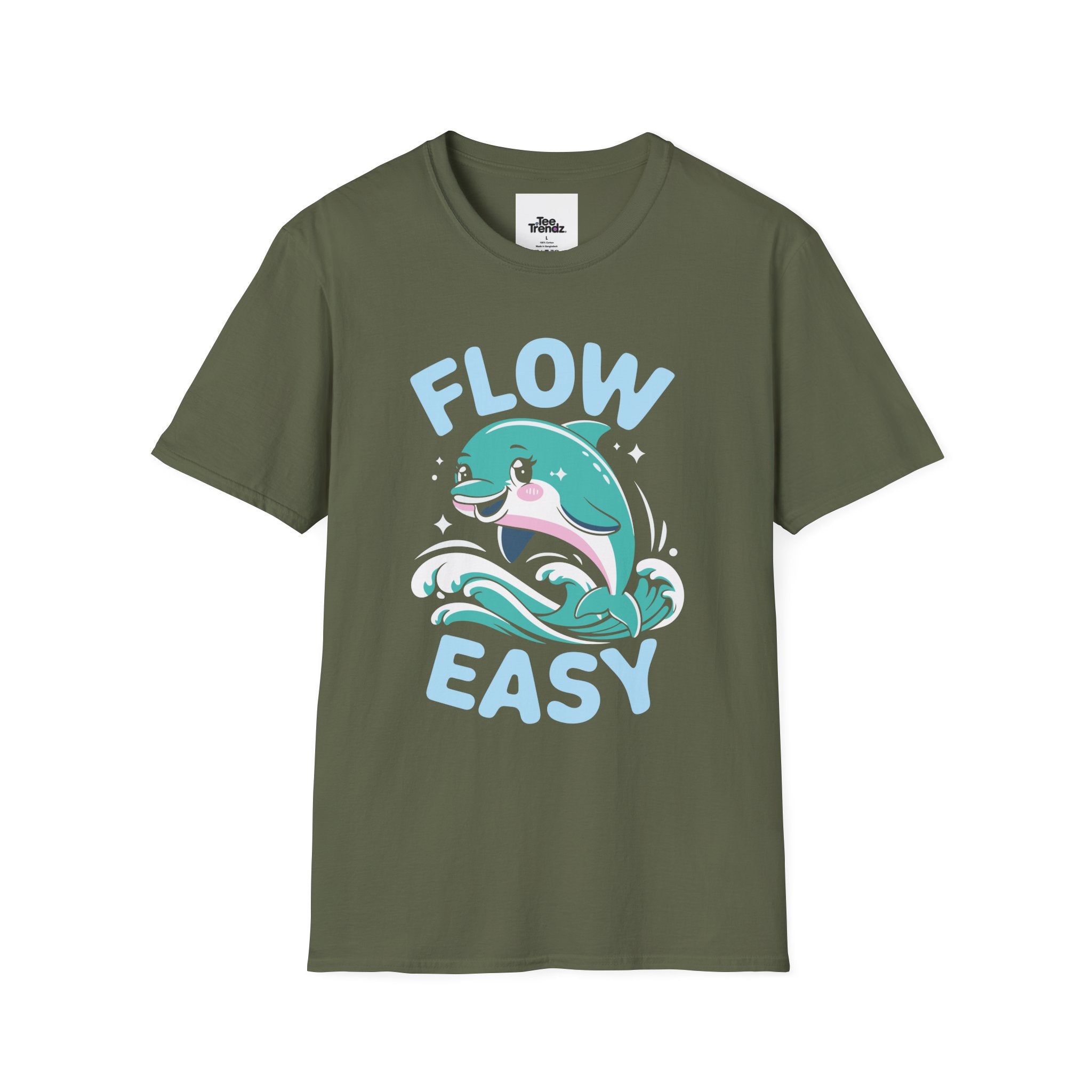Flow Easy Dolphin T-Shirt — Cute Sea Life Graphic Tee