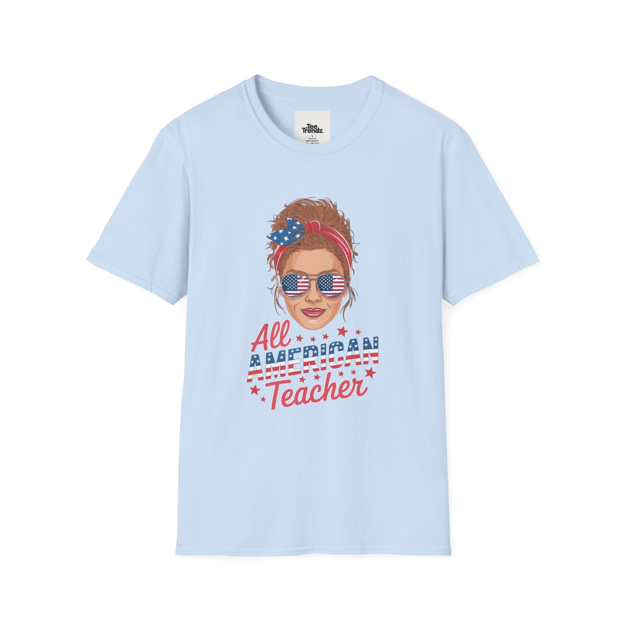 Patriotic "All American Teacher" T-Shirt