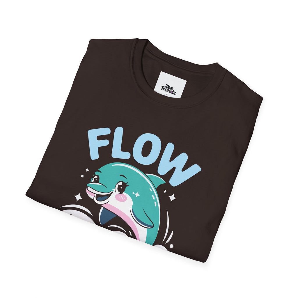 Flow Easy Dolphin T-Shirt — Cute Sea Life Graphic Tee
