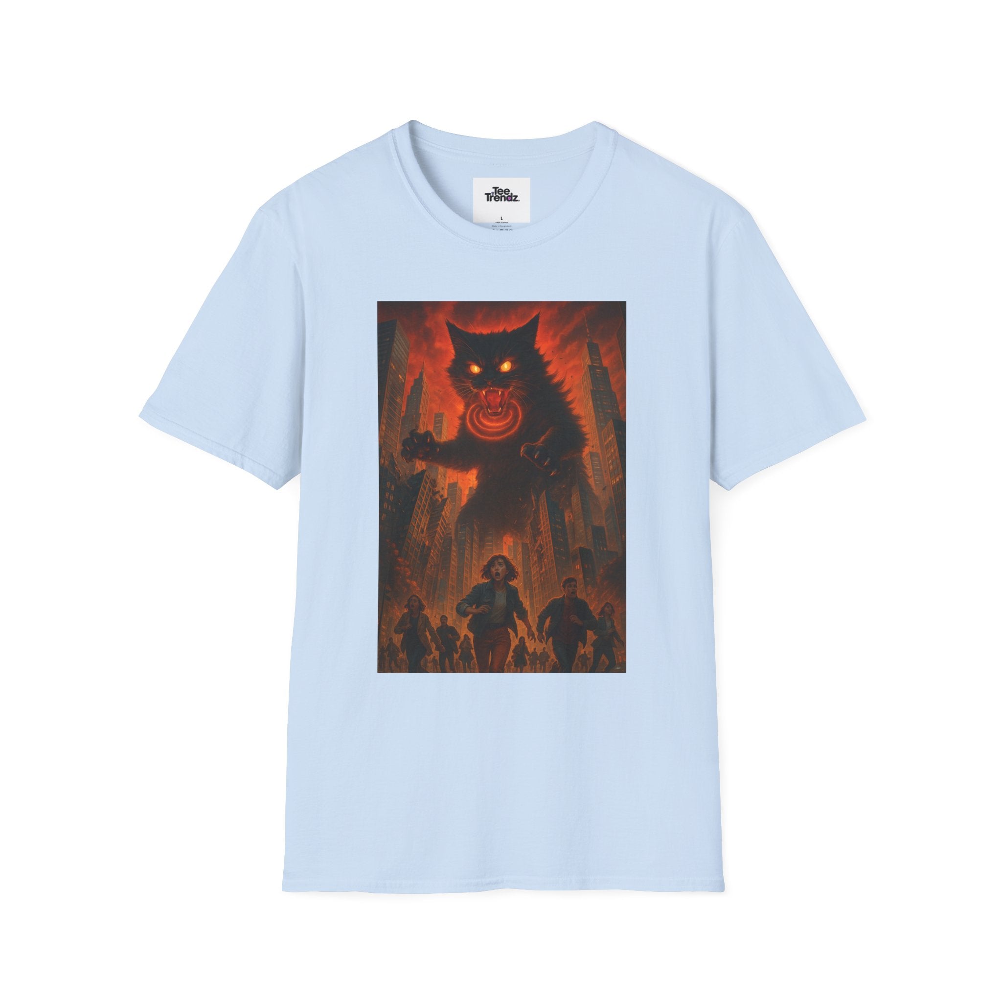 Demon Night T-Shirt — Fiery Monster Illustration Tee