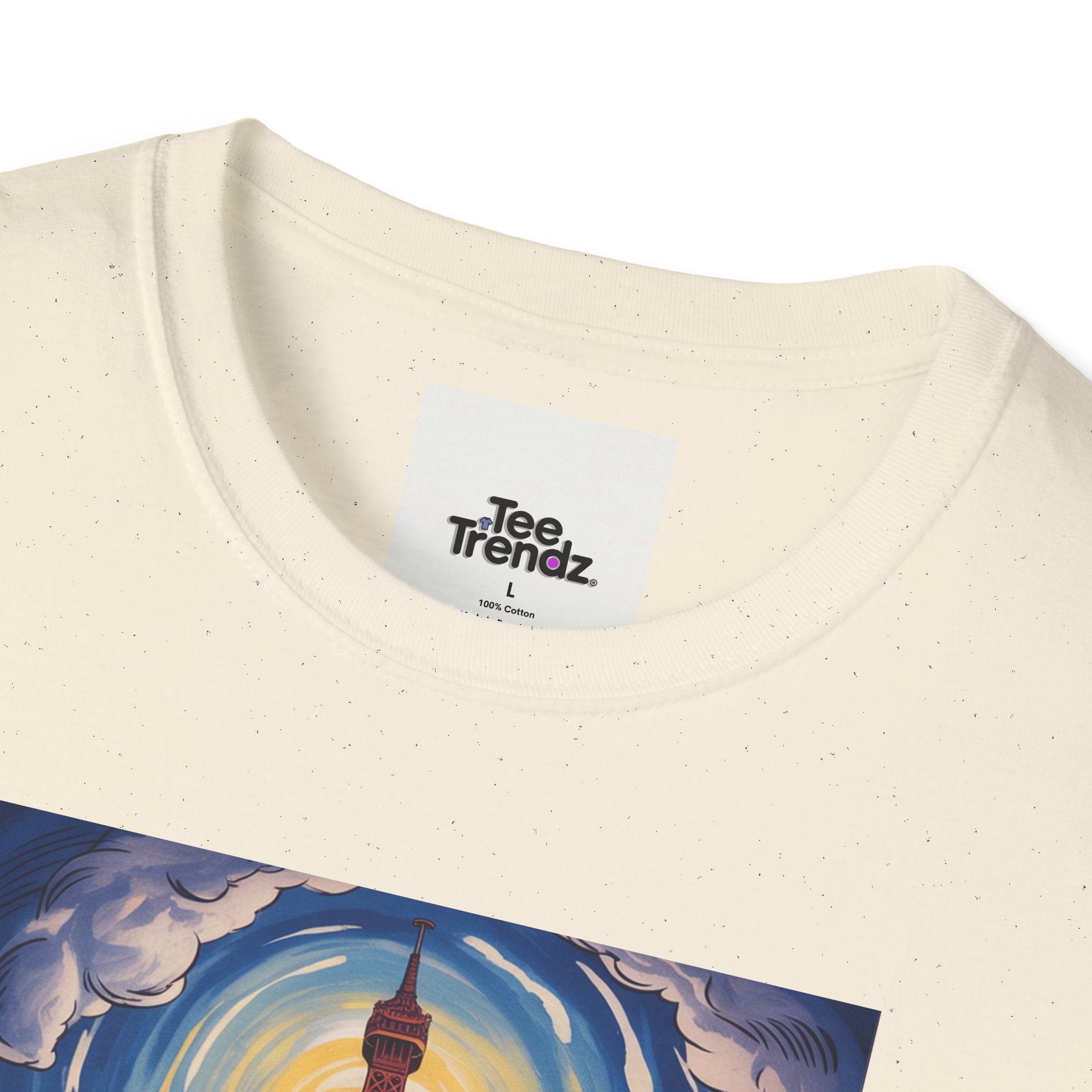 Visit Paris T-Shirt - Vintage Eiffel Tower Travel Poster Tee