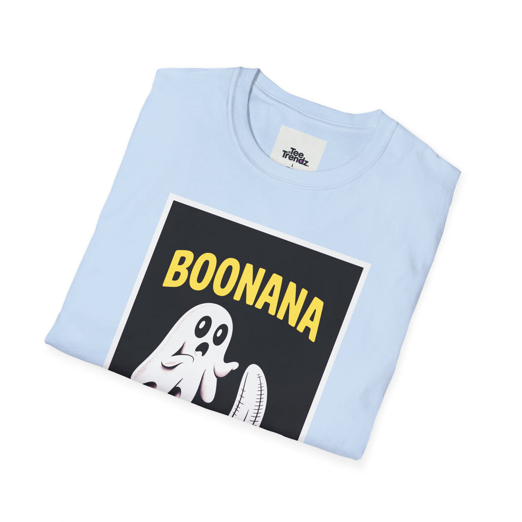 Boonana Ghost Banana Graphic T-Shirt — Funny Halloween Fruit Tee
