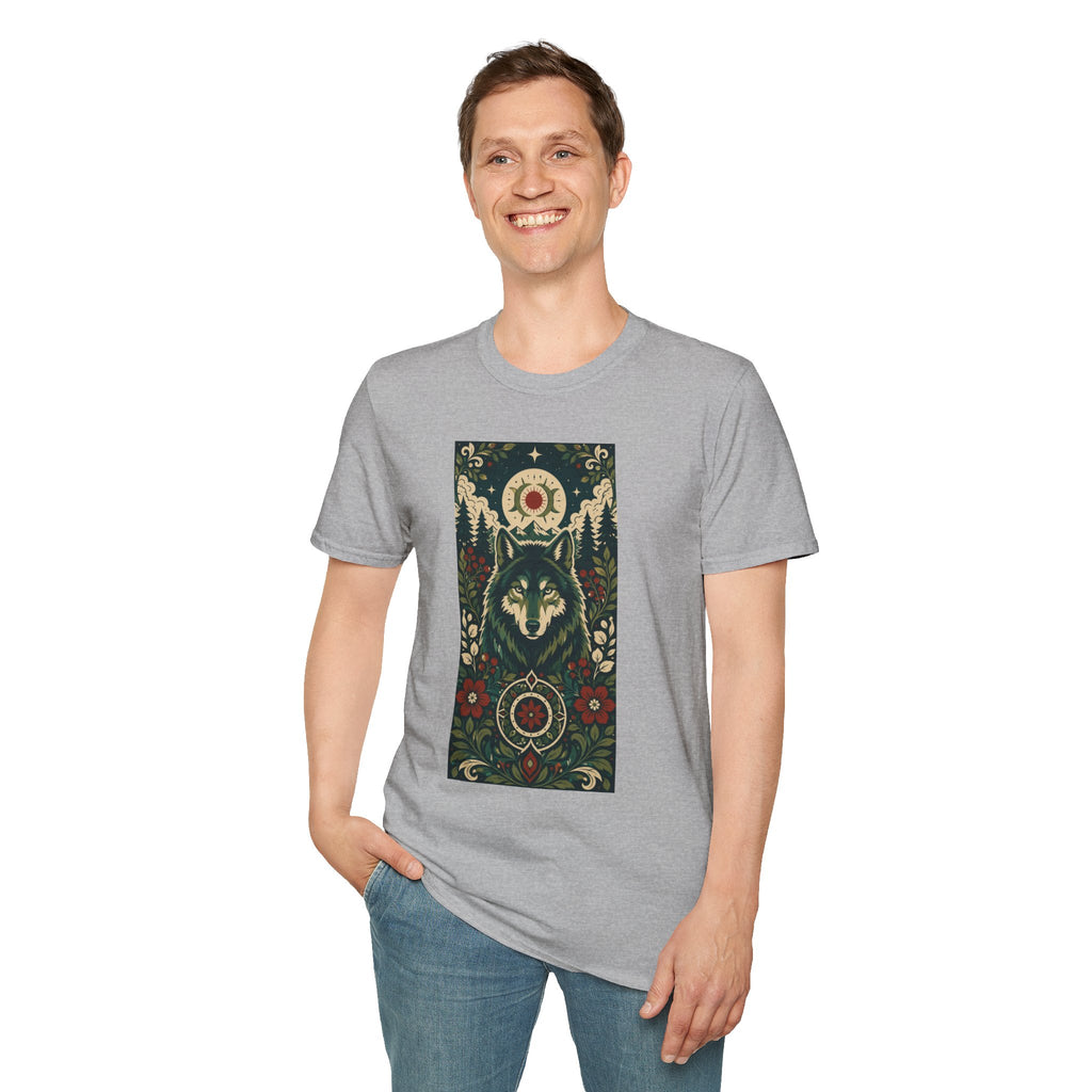Wolf Spirit T-Shirt — Mystic Forest Moon Graphic