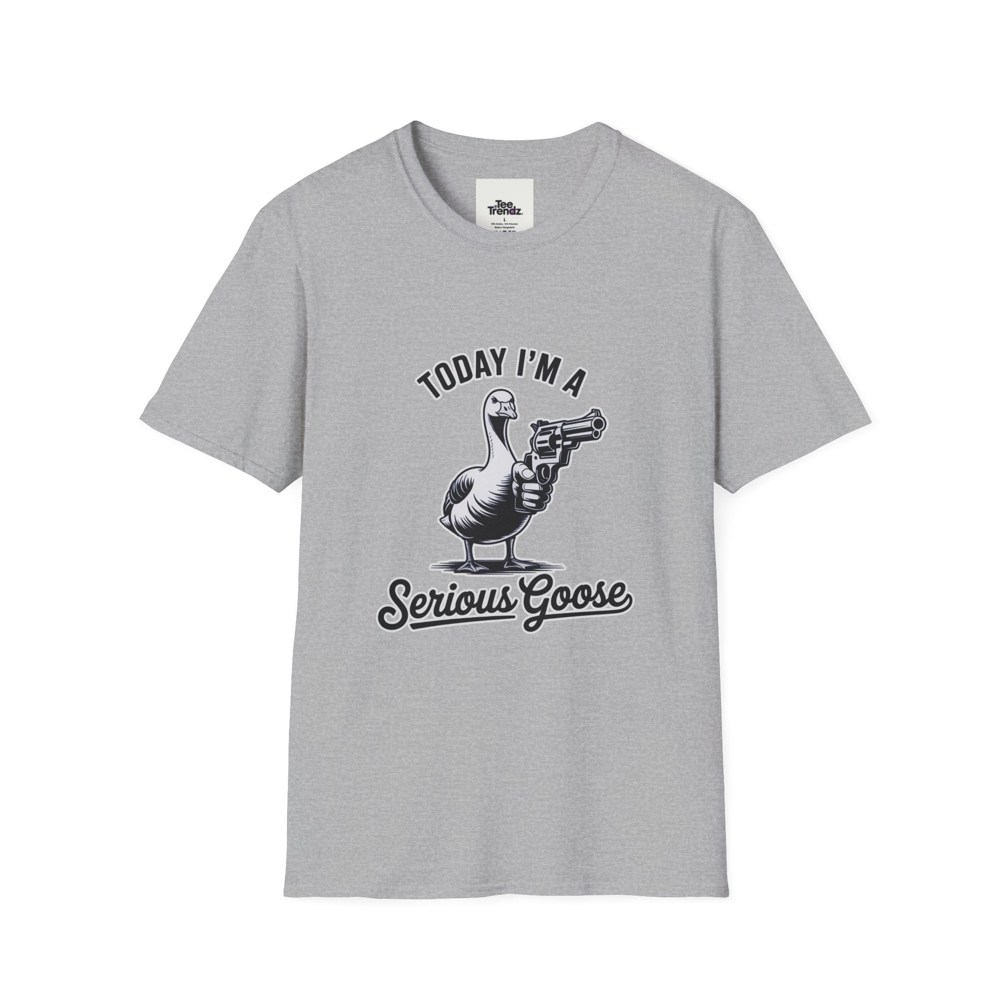 Serious Goose T-Shirt — "Today I'm a Serious Goose" Funny Graphic Tee
