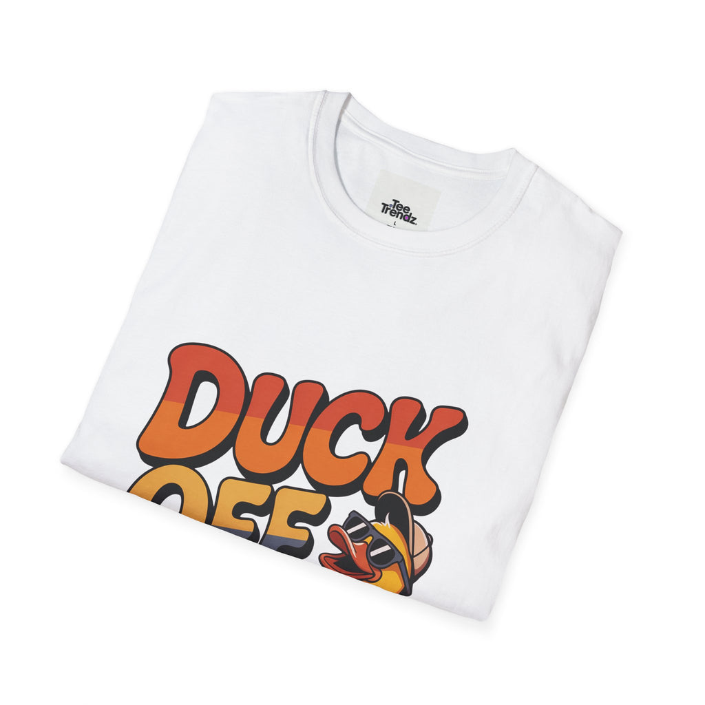 Duck Off Graphic T-Shirt — Funny Rubber Duck Cartoon Tee
