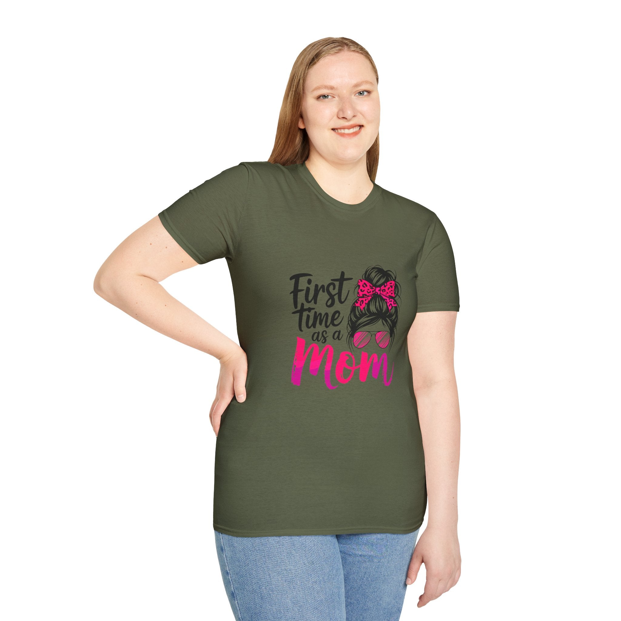First Time As A Mom T-Shirt - New Mom Graphic Tee