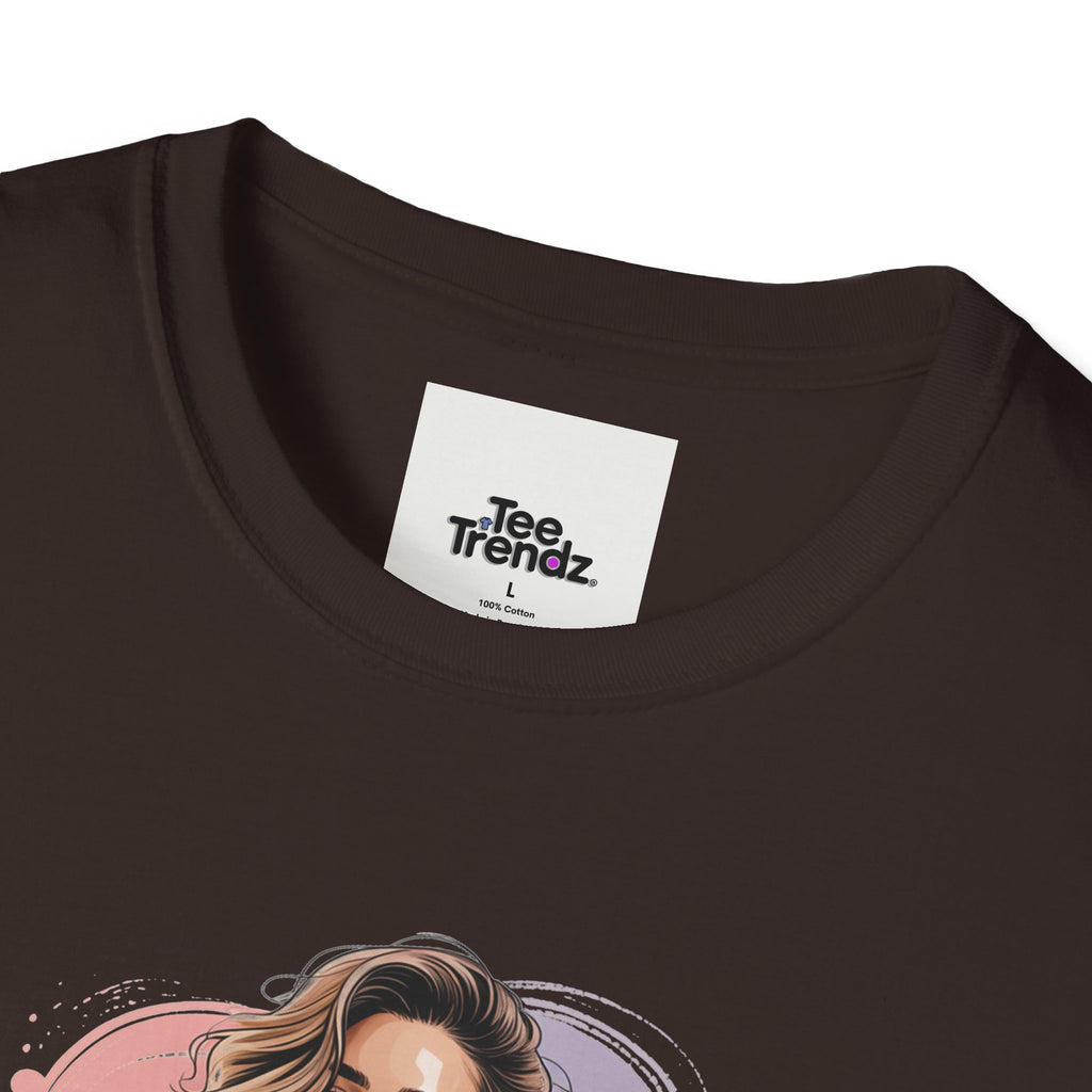 Personalized Portrait T‑Shirt — Custom Name "Cierra Ortega" Tropical Palm Graphic