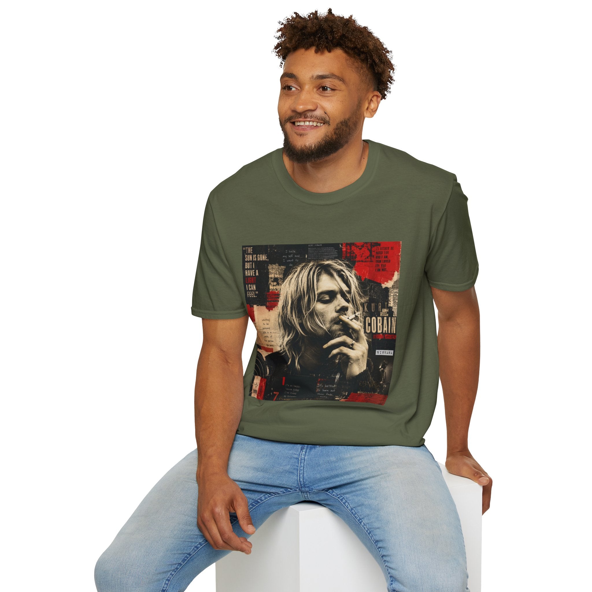 Vintage Grunge Band Portrait T-Shirt
