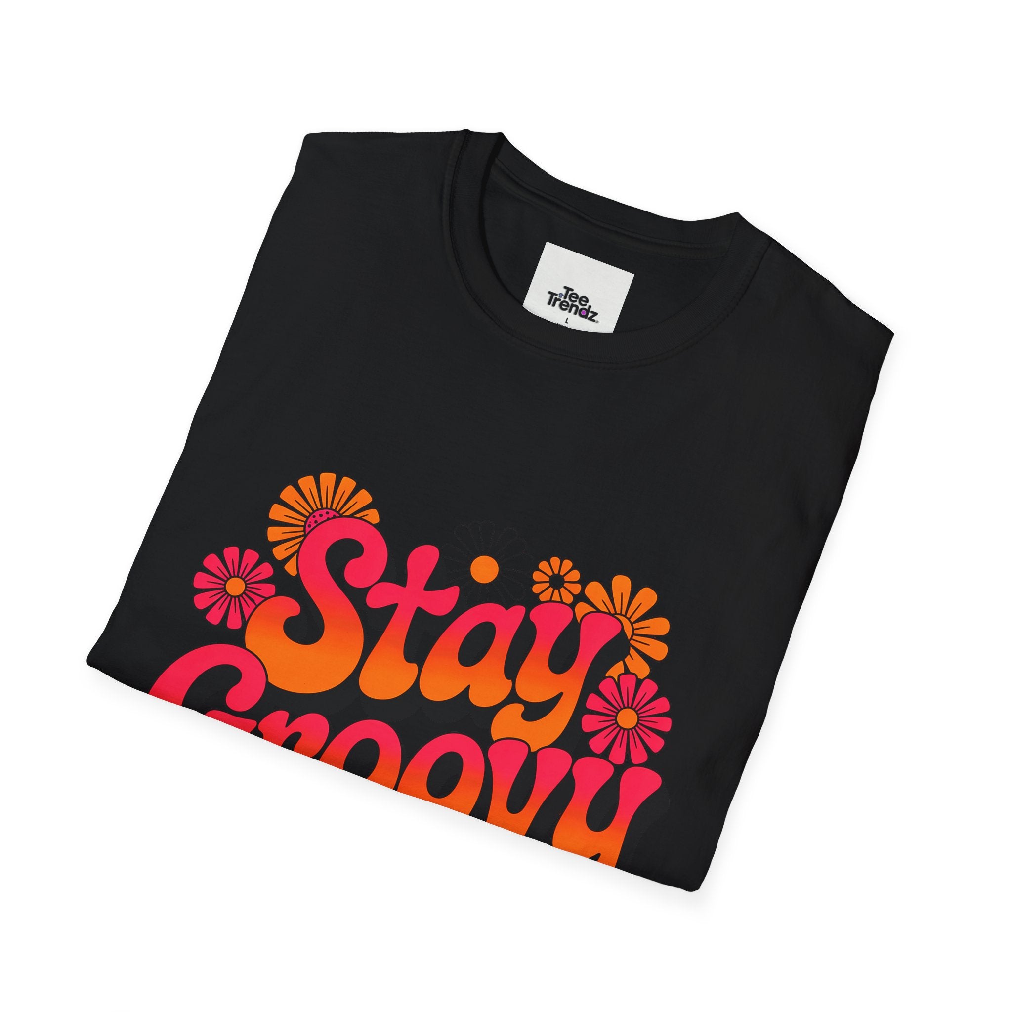 Stay Groovy T-Shirt — Retro 70s Floral Graphic Tee