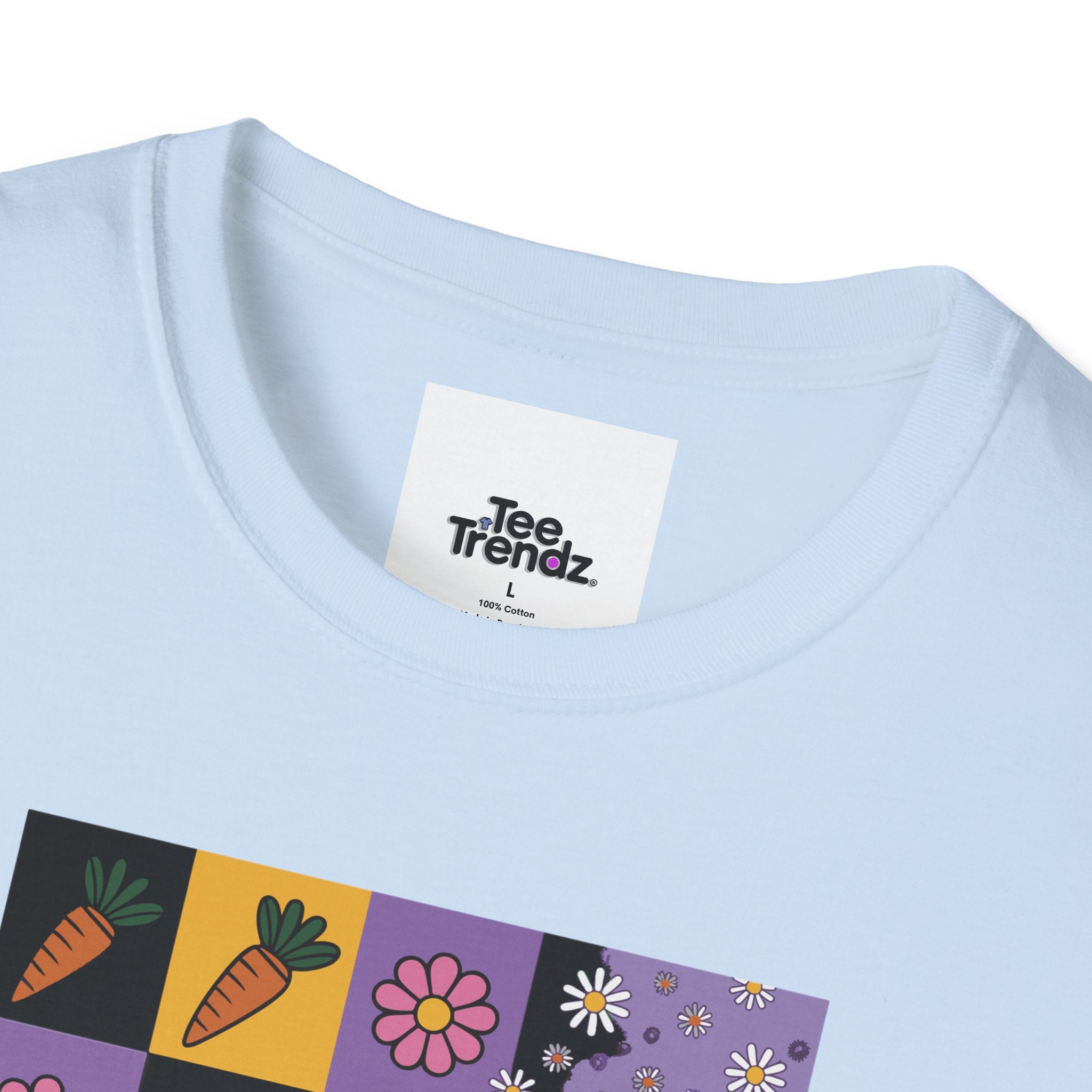 Easter Purple Bunny Art T-Shirt