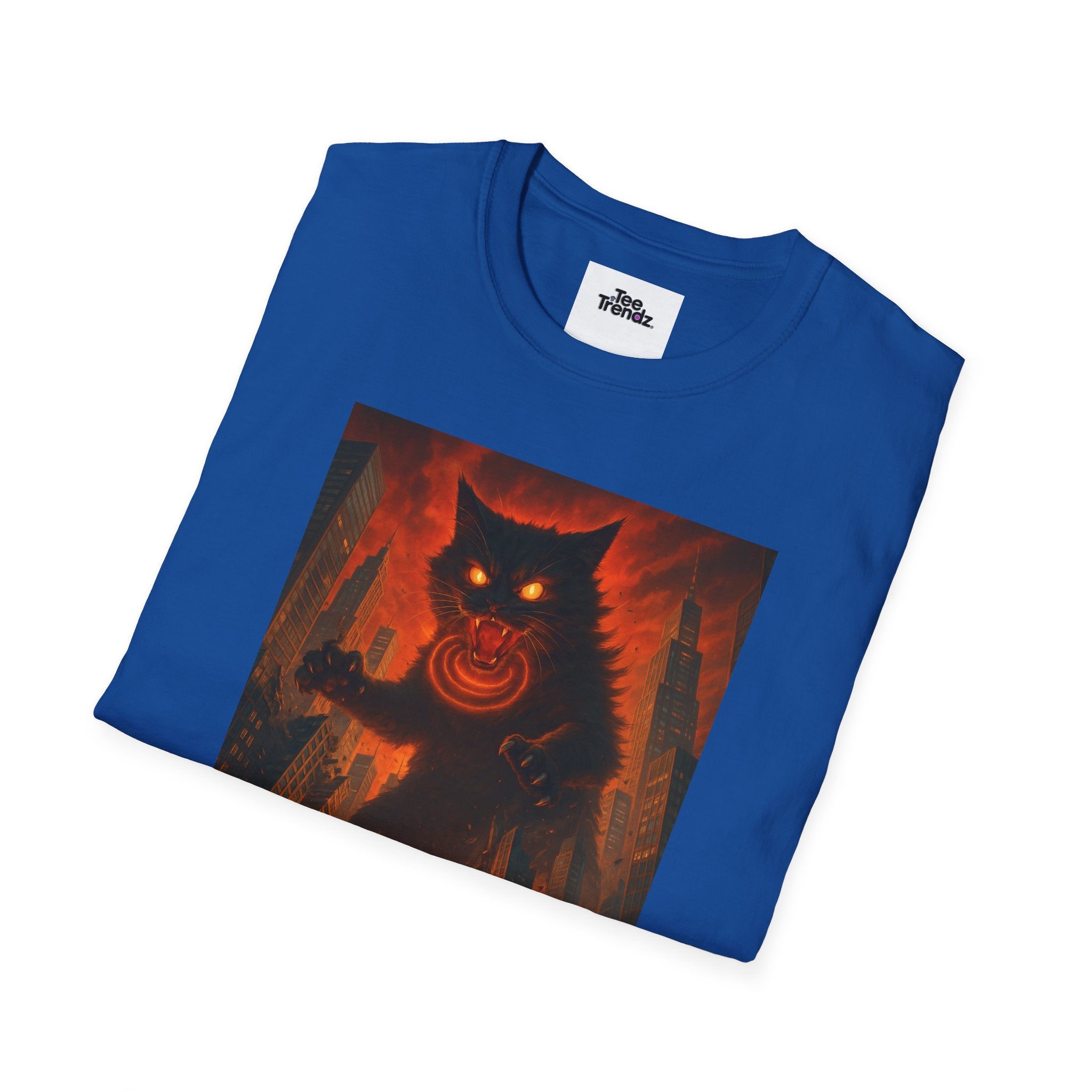 Demon Night T-Shirt — Fiery Monster Illustration Tee