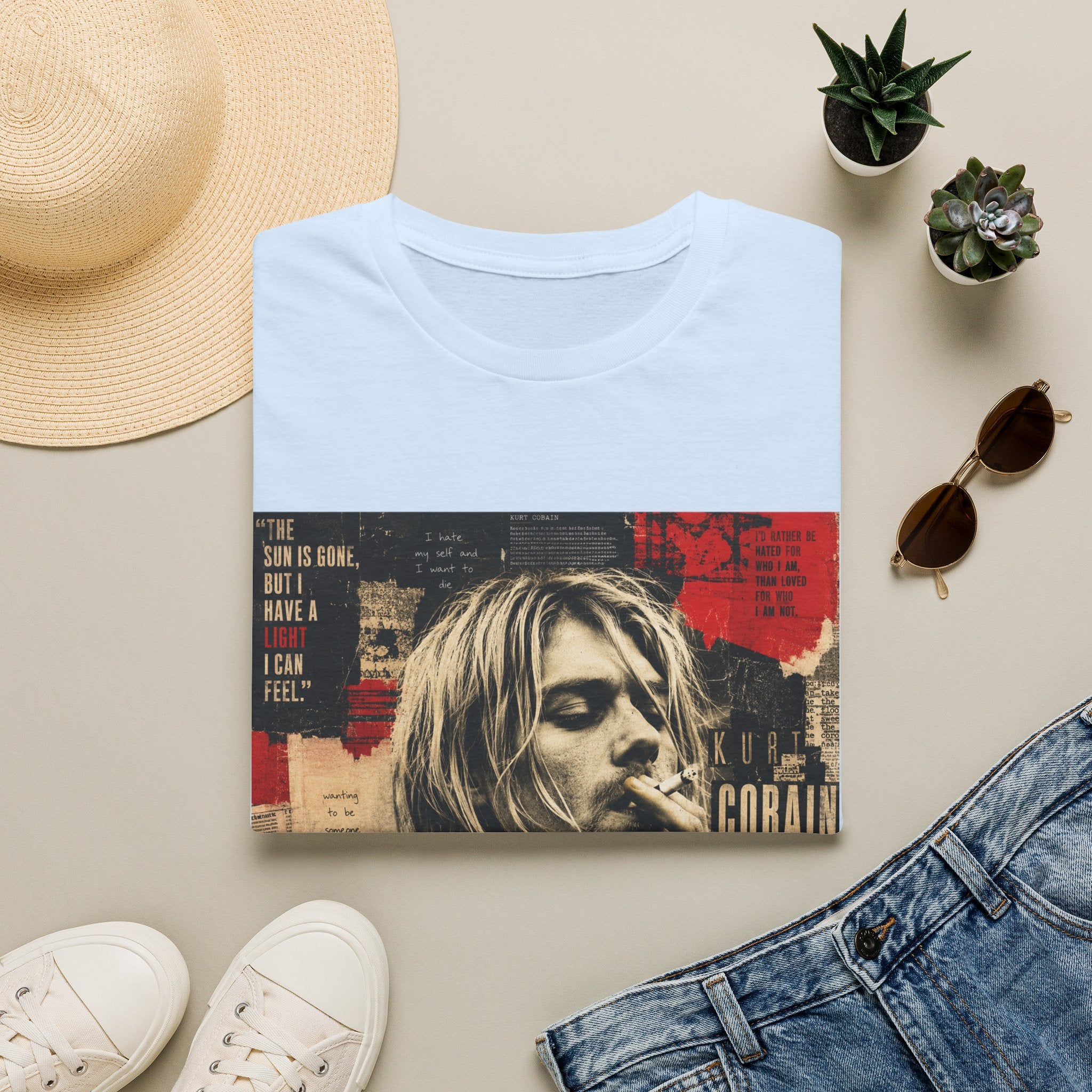 Vintage Grunge Band Portrait T-Shirt