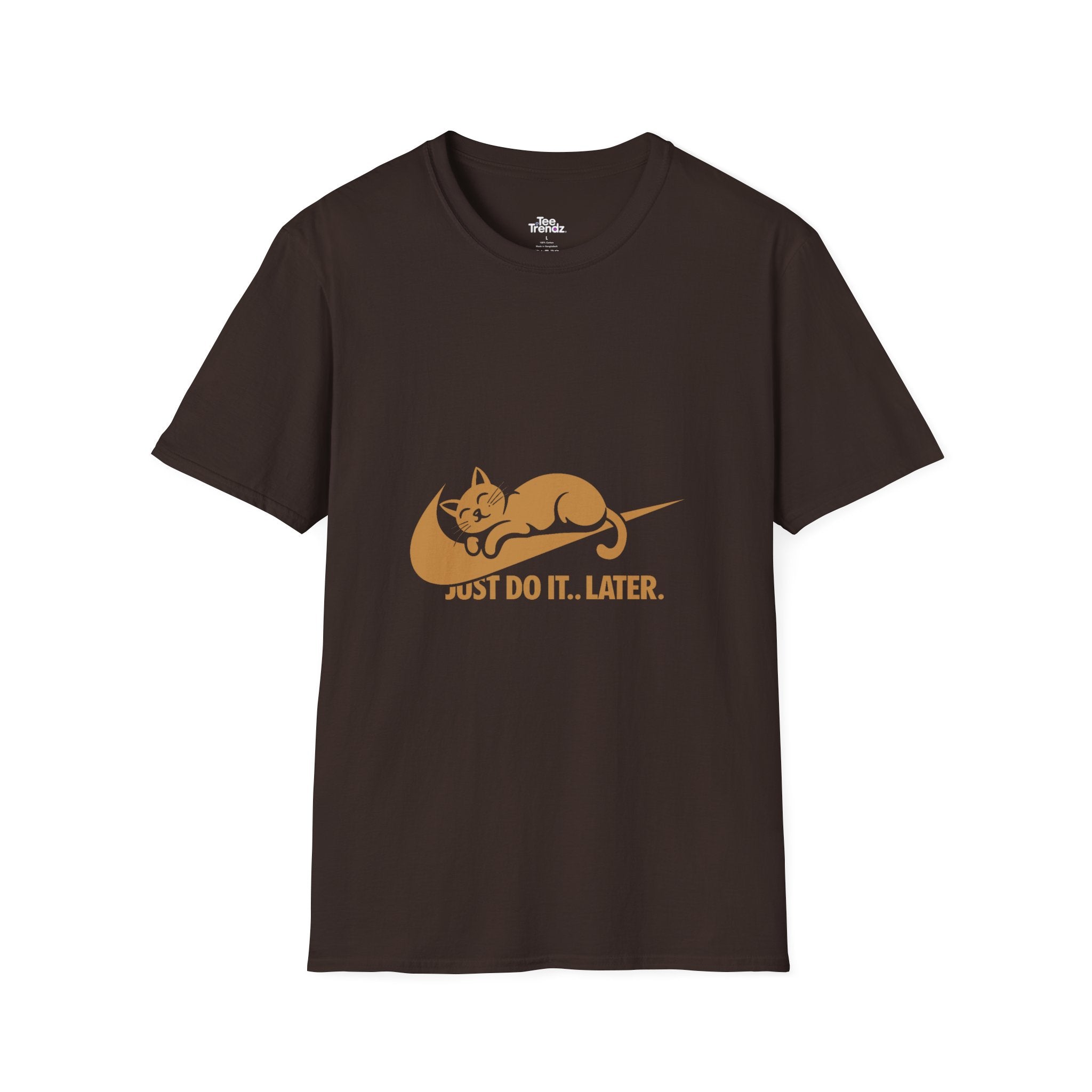 T-Shirt — 'Just Do It... Later.' Cat Nap Parody Tee
