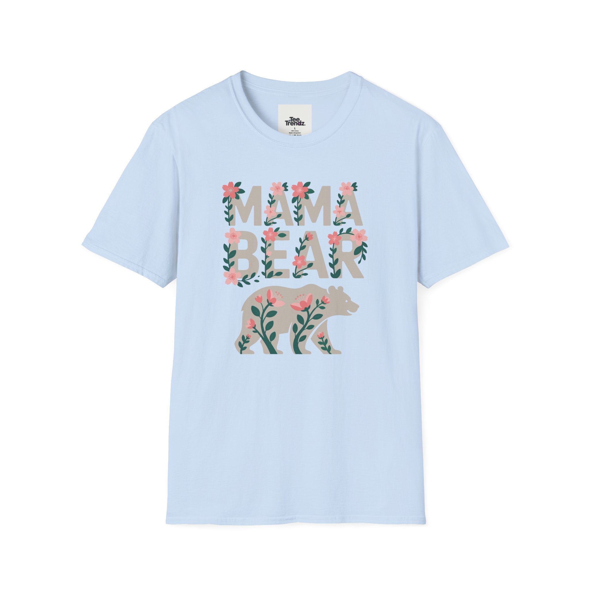 Mama Bear Floral T-Shirt — Mother's Day Mom Tee