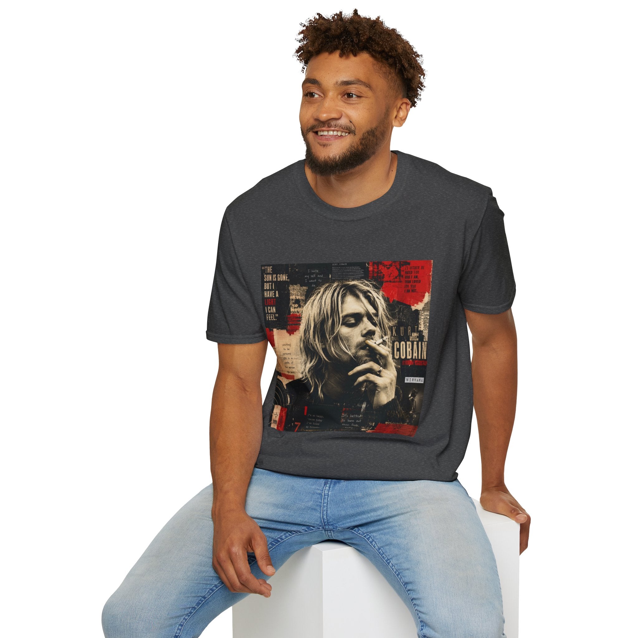 Vintage Grunge Band Portrait T-Shirt