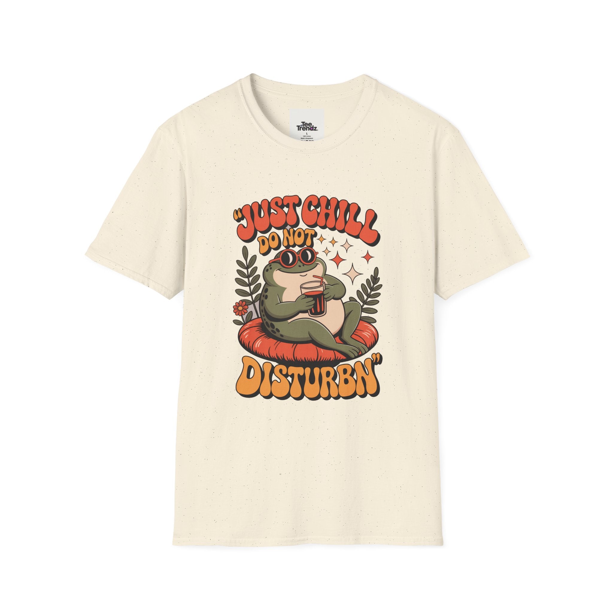 Just Chill Do Not Disturb T-Shirt — Relaxed Frog Graphic Tee
