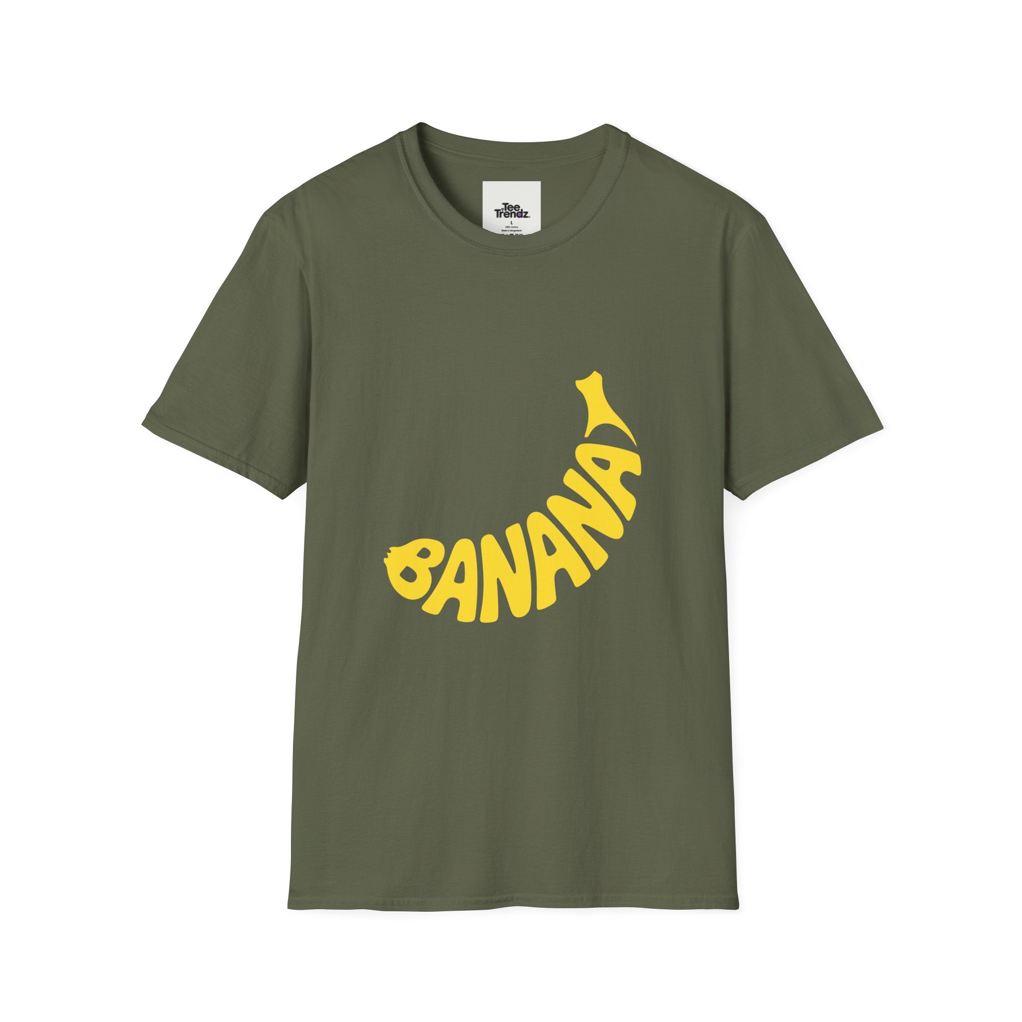 Banana Graphic T-Shirt – Retro Yellow Fruit Logo Tee