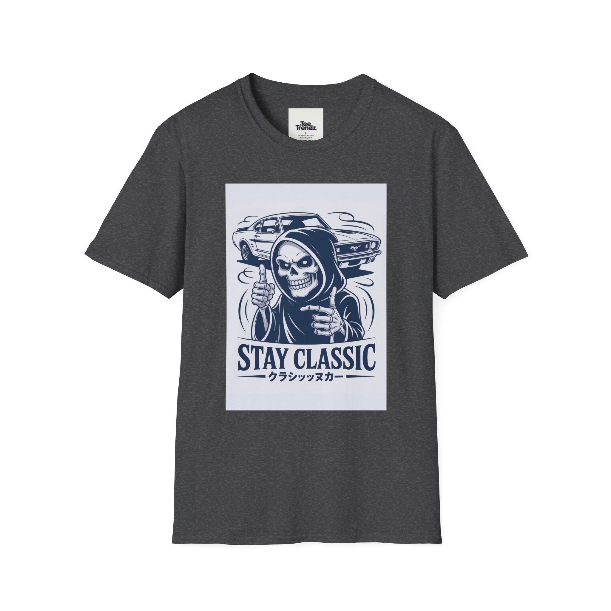 Stay Classic Skull Car T-Shirt — Vintage Japanese Streetwear Tee