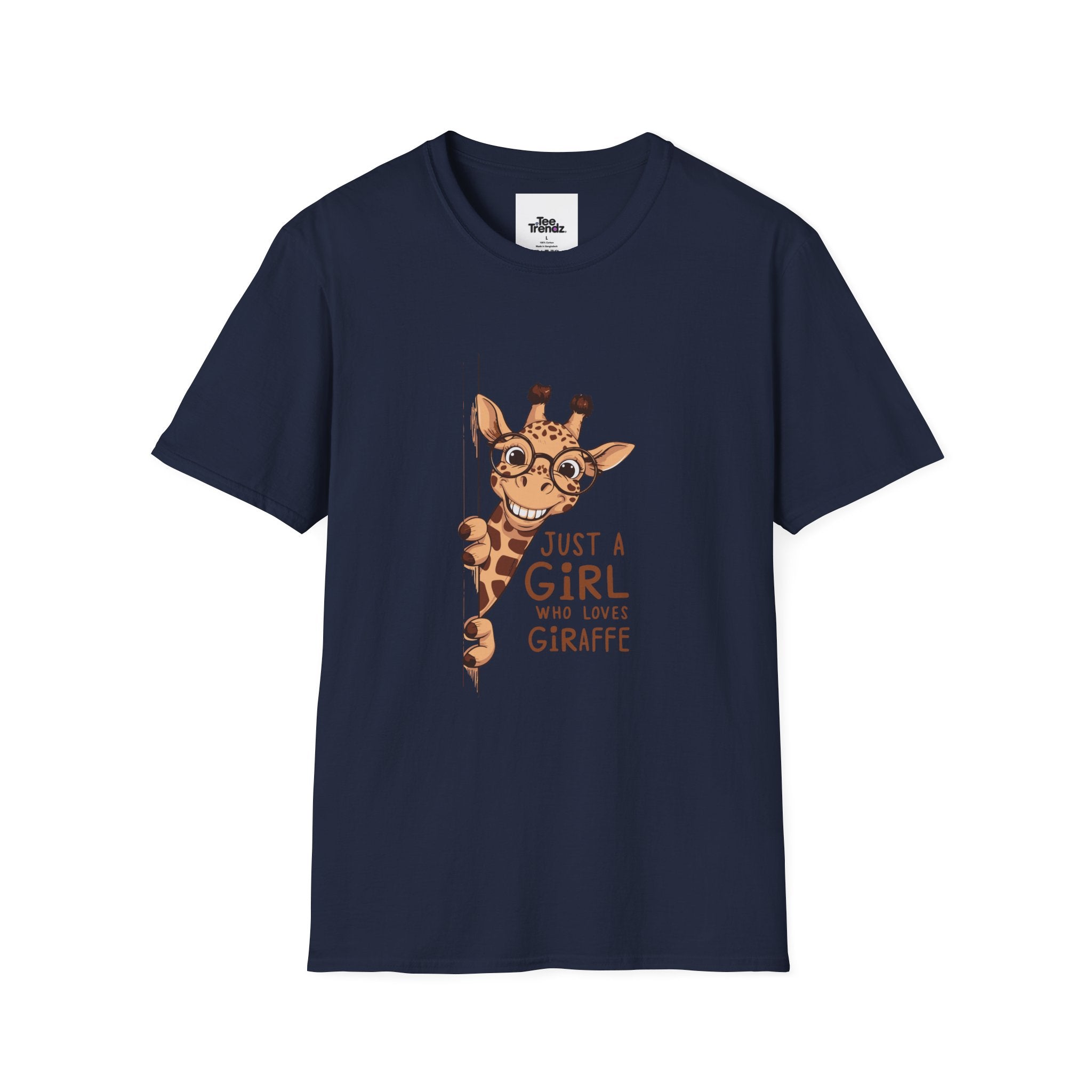 Giraffe Lover Tee — "Just a Girl Who Loves Giraffe" Cute Graphic T-Shirt