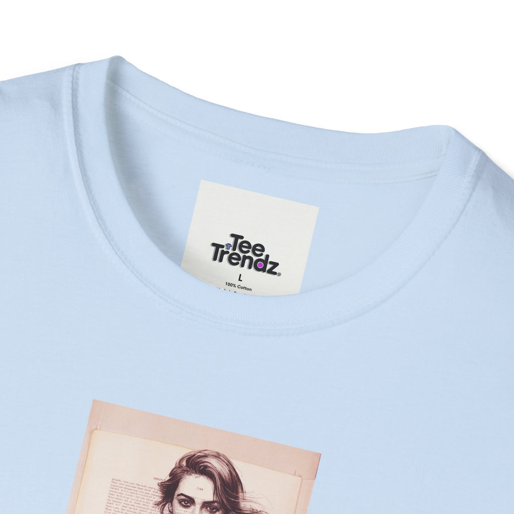 Fashion Illustration Tee — Colorful Watercolor Model Graphic T-Shirt