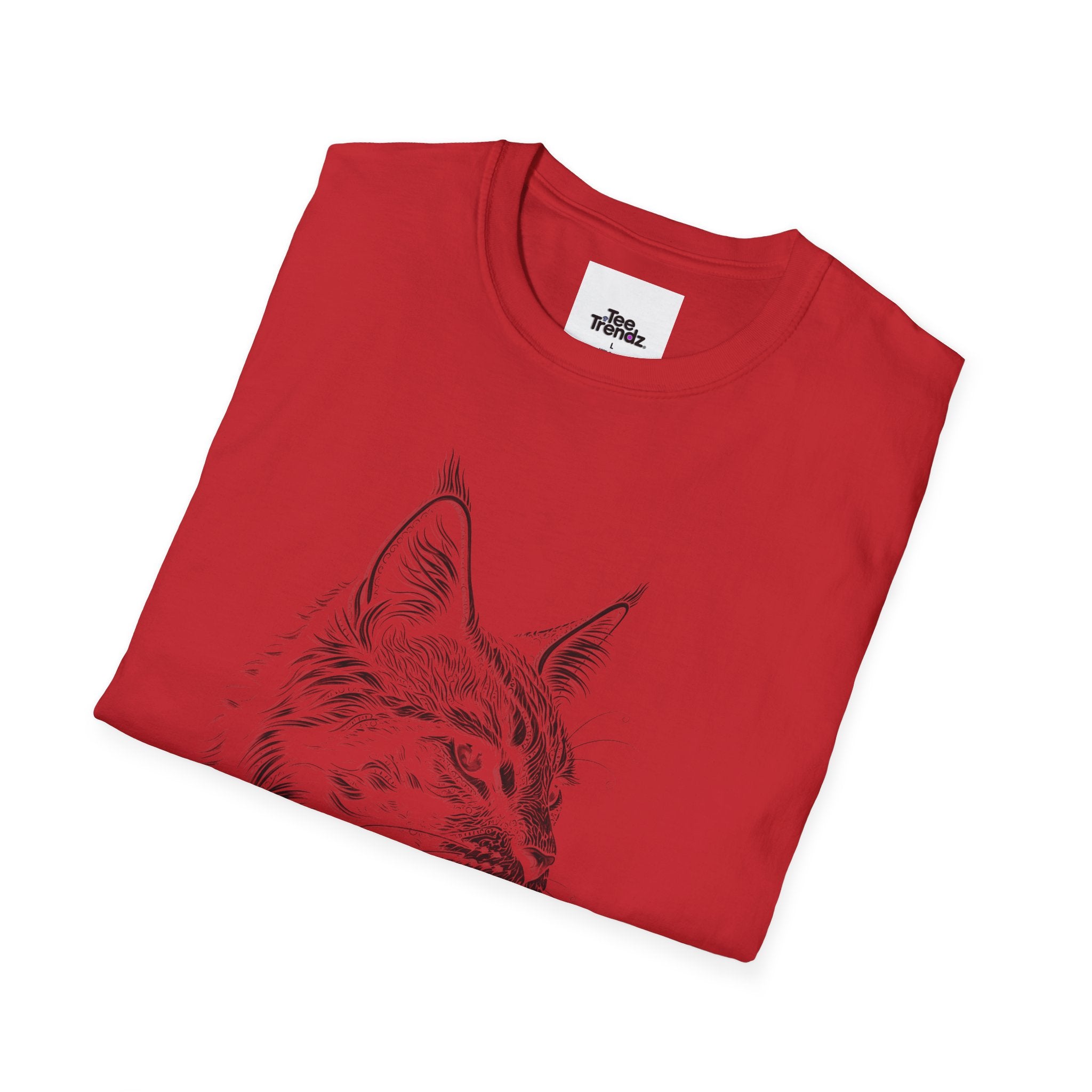 Lynx Sketch T-Shirt — Minimal Wildlife Illustration Tee