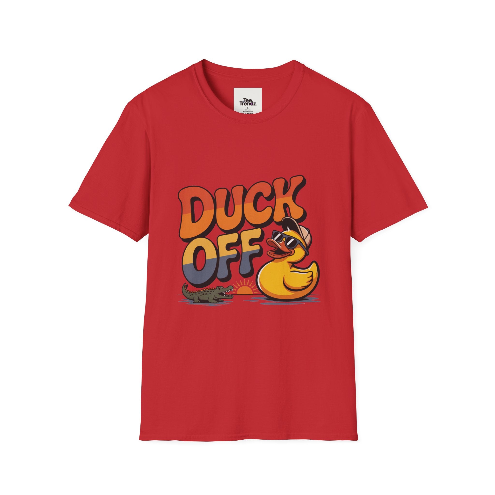 Duck Off Graphic T-Shirt — Funny Rubber Duck Cartoon Tee