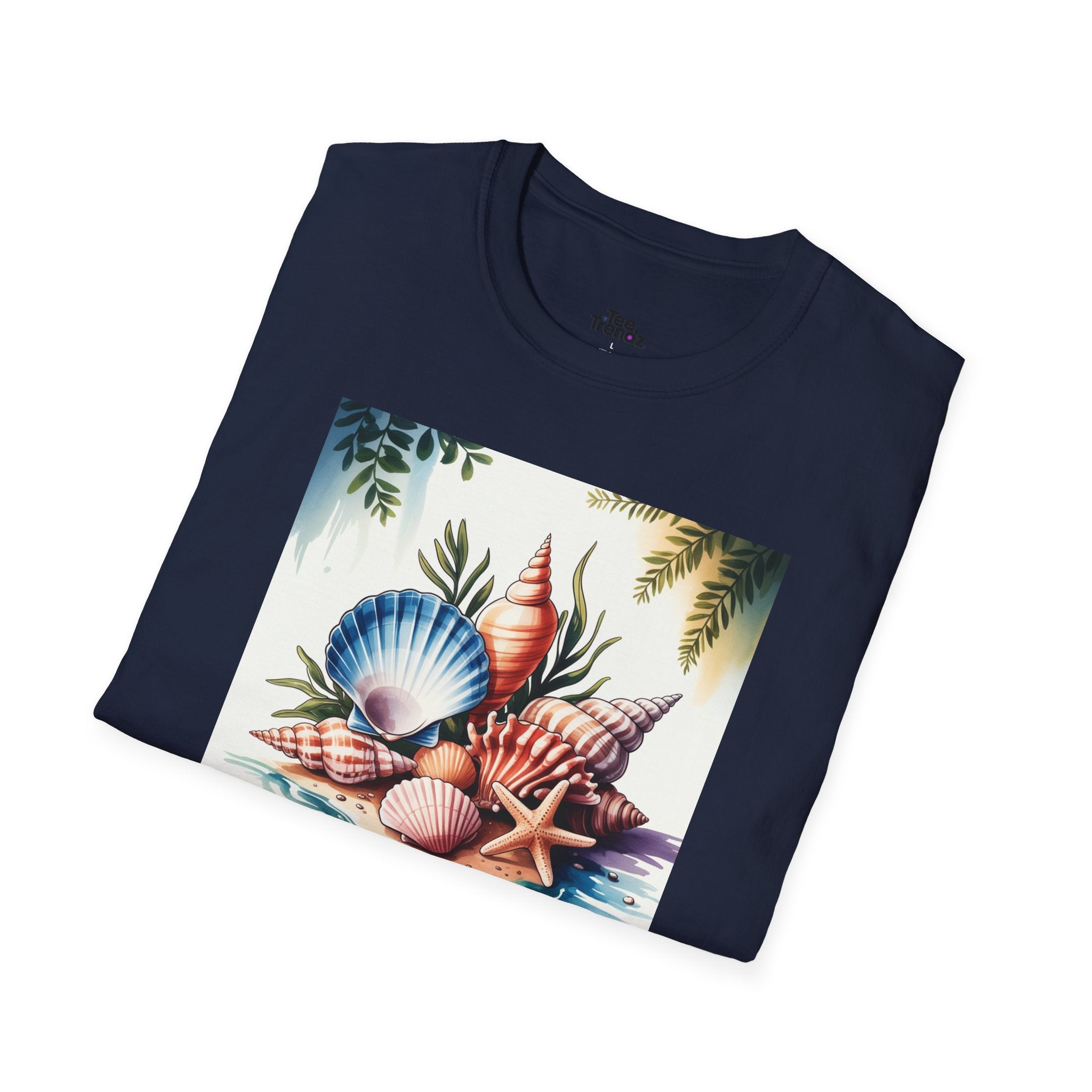 Sea Is Calling T-Shirt — Beach Shells Coastal Graphic Tee