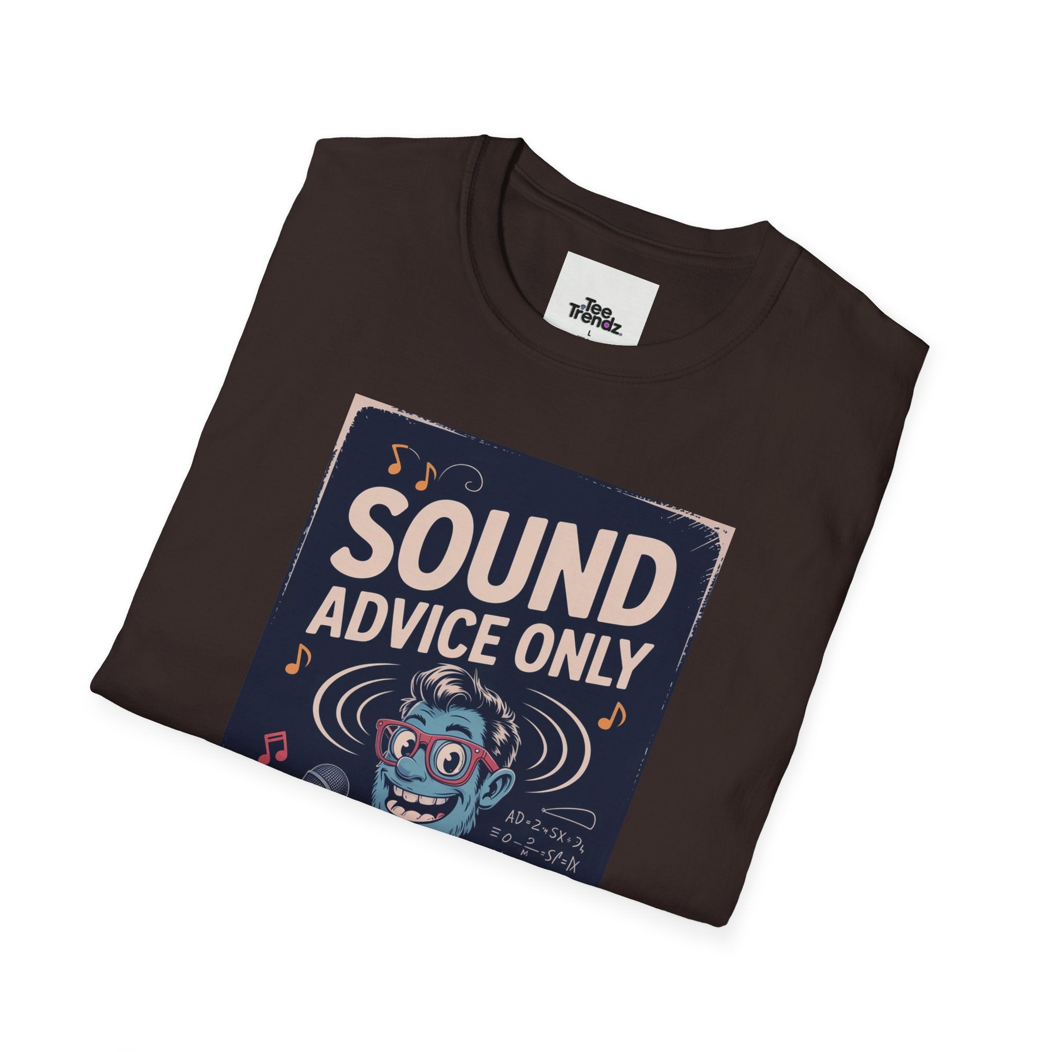 Sound Advice Only T-Shirt — Retro Cartoon Monkey Therapist Graphic Tee