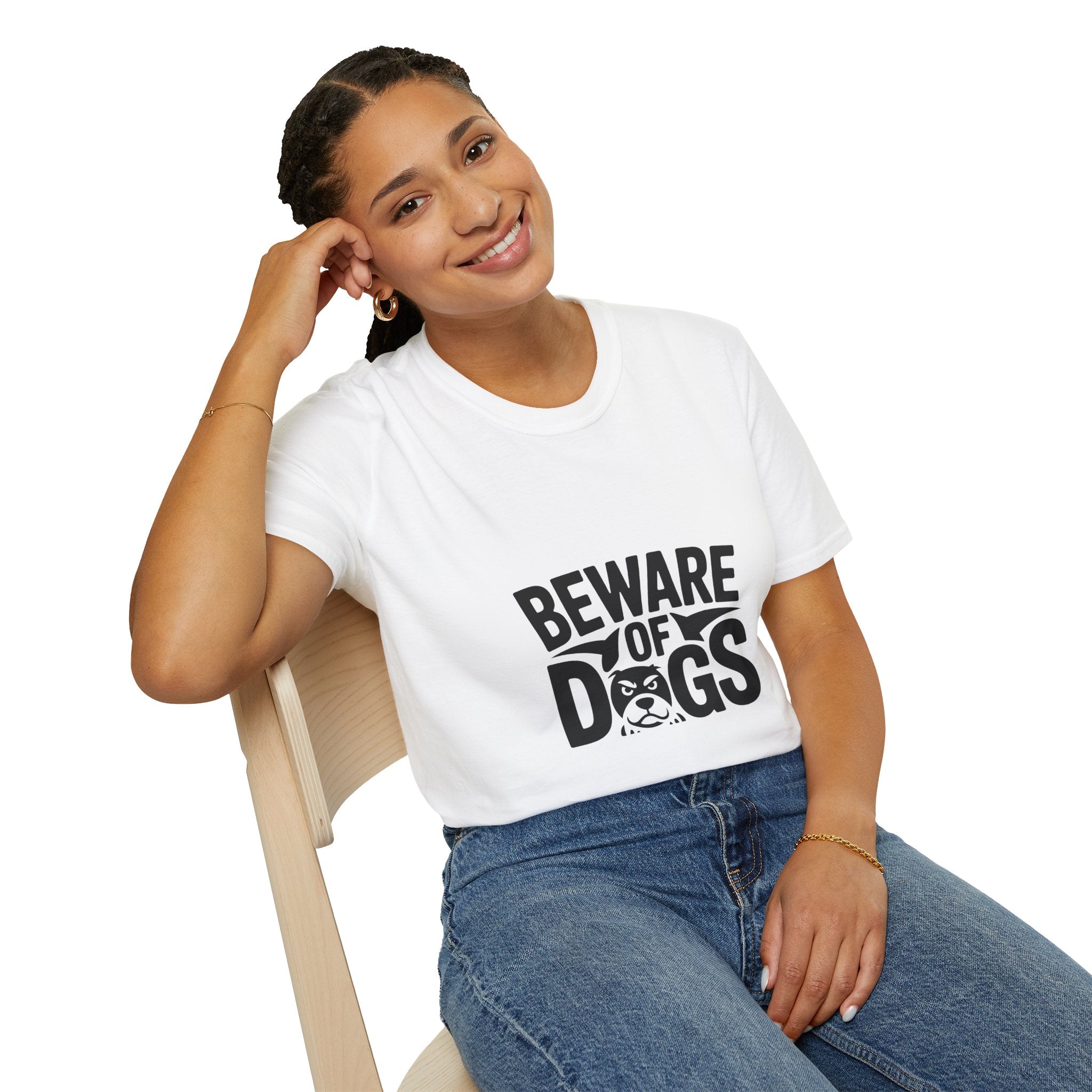 Beware of Dogs T-Shirt — Funny Bulldog Graphic Tee for Dog Lovers