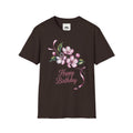Happy Birthday Floral T-Shirt — Pink Blossom Birthday Tee
