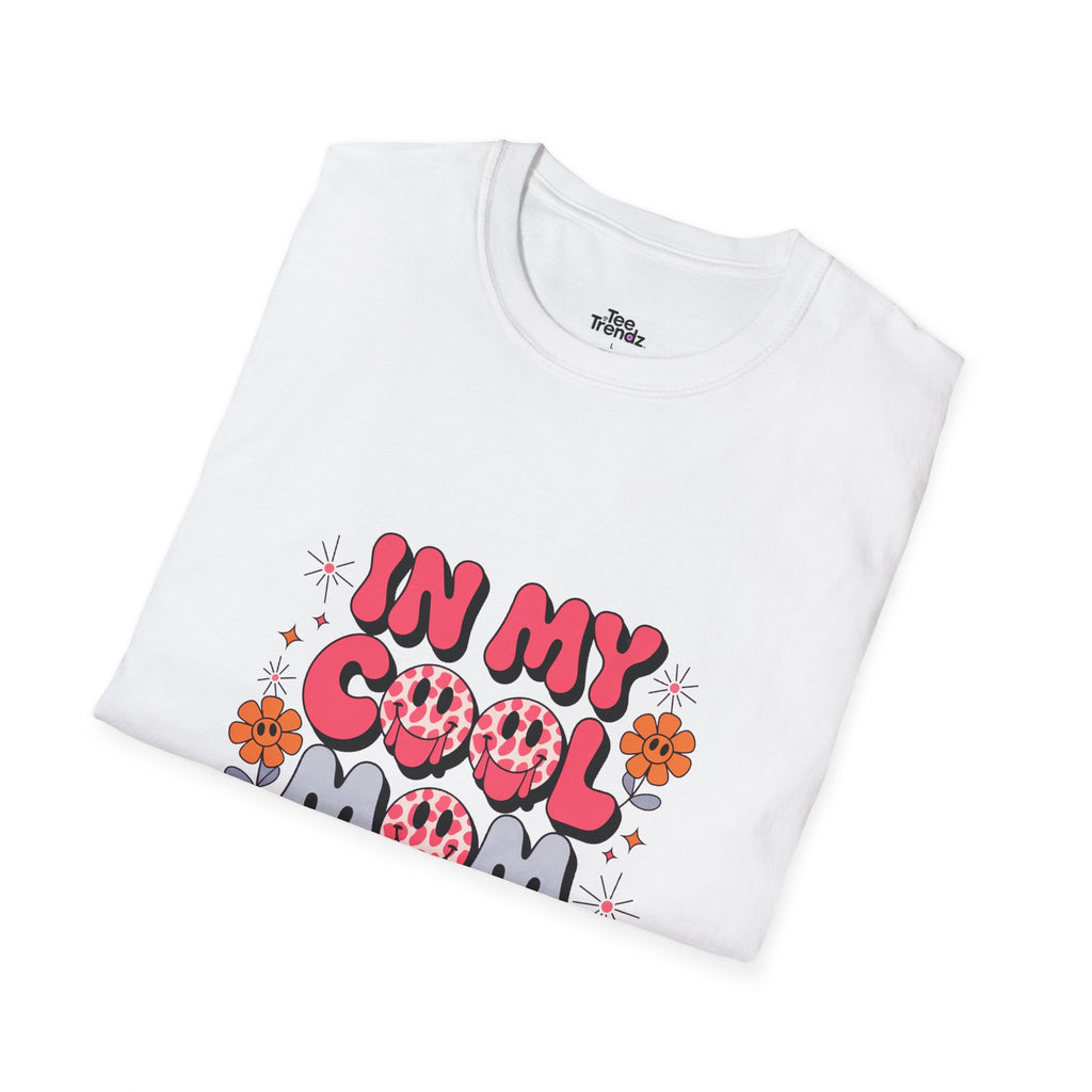 T-Shirt — "In My Cool Mom Era" Retro Floral Graphic Tee