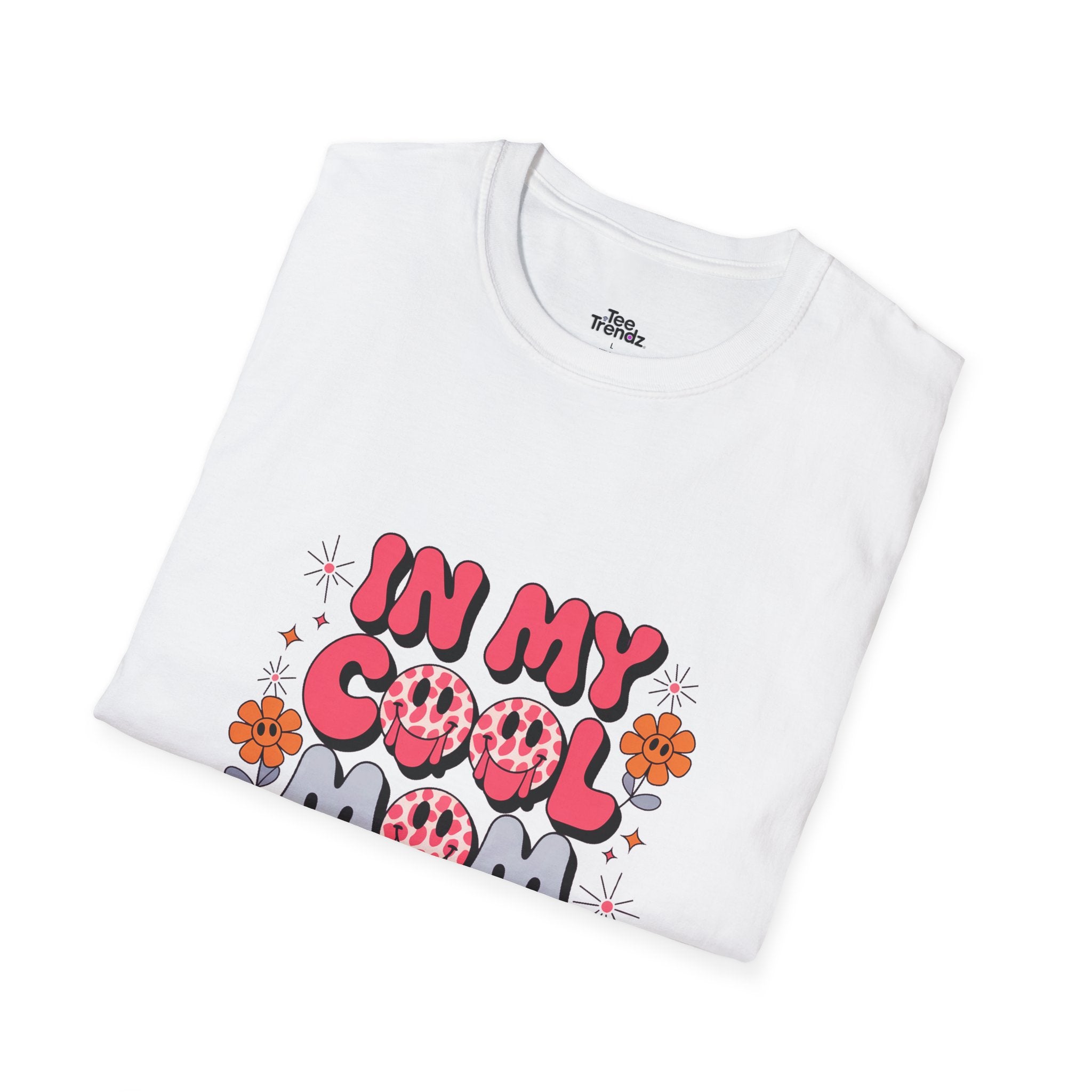 T-Shirt — "In My Cool Mom Era" Retro Floral Graphic Tee