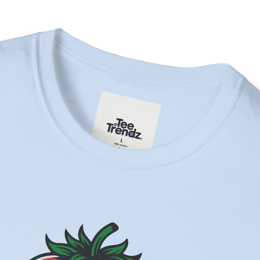 Stroberry Tee – Funny Cartoon Strawberry Graphic T-Shirt (“This Is A Stroberry”)
