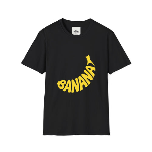 Banana Graphic T-Shirt – Retro Yellow Fruit Logo Tee