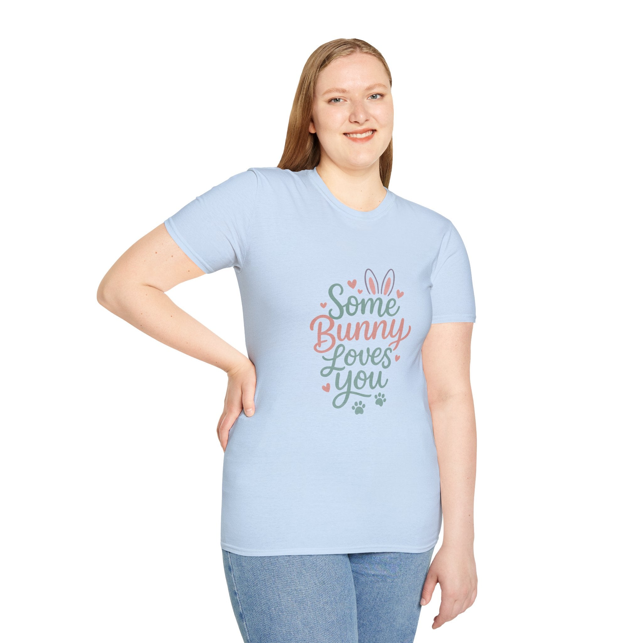 Some Bunny Loves You T-Shirt — Cute Easter Bunny Paw Print Tee