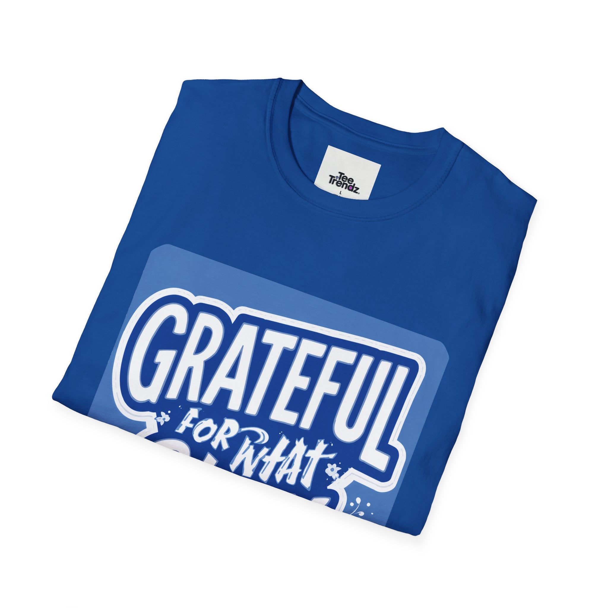 Grateful For What Stays T-Shirt — Positive Gratitude Graphic Tee