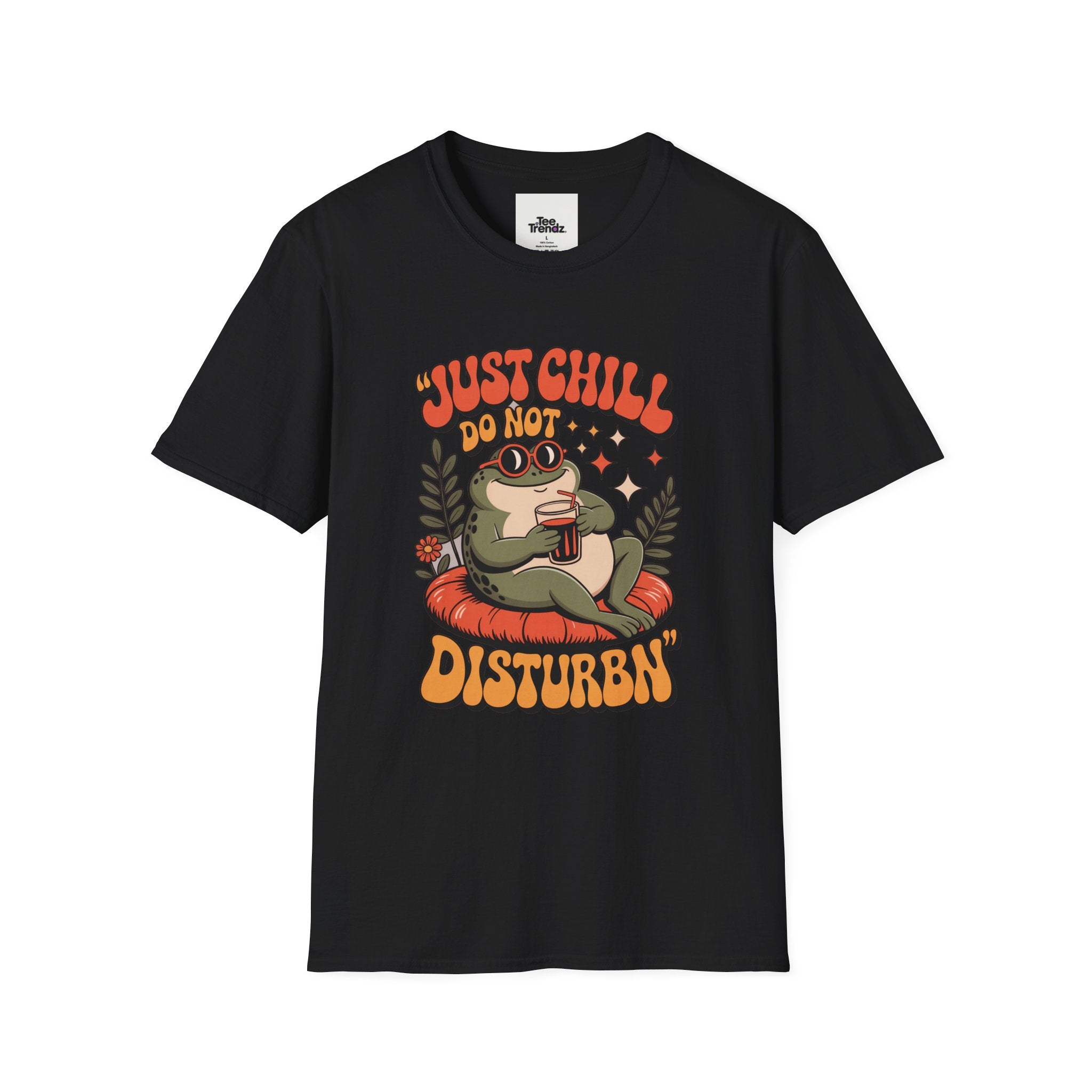 Just Chill Do Not Disturb T-Shirt — Relaxed Frog Graphic Tee