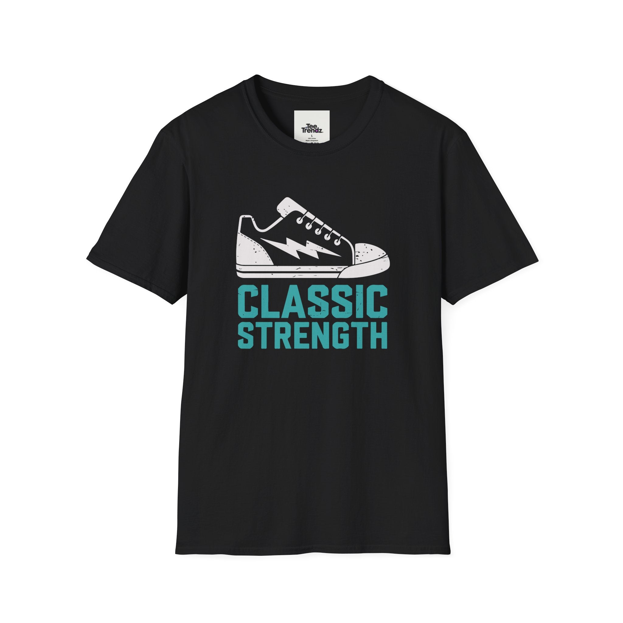 Classic Strength Sneaker T-Shirt — Retro Athletic Tee with 'Classic Strength' Design