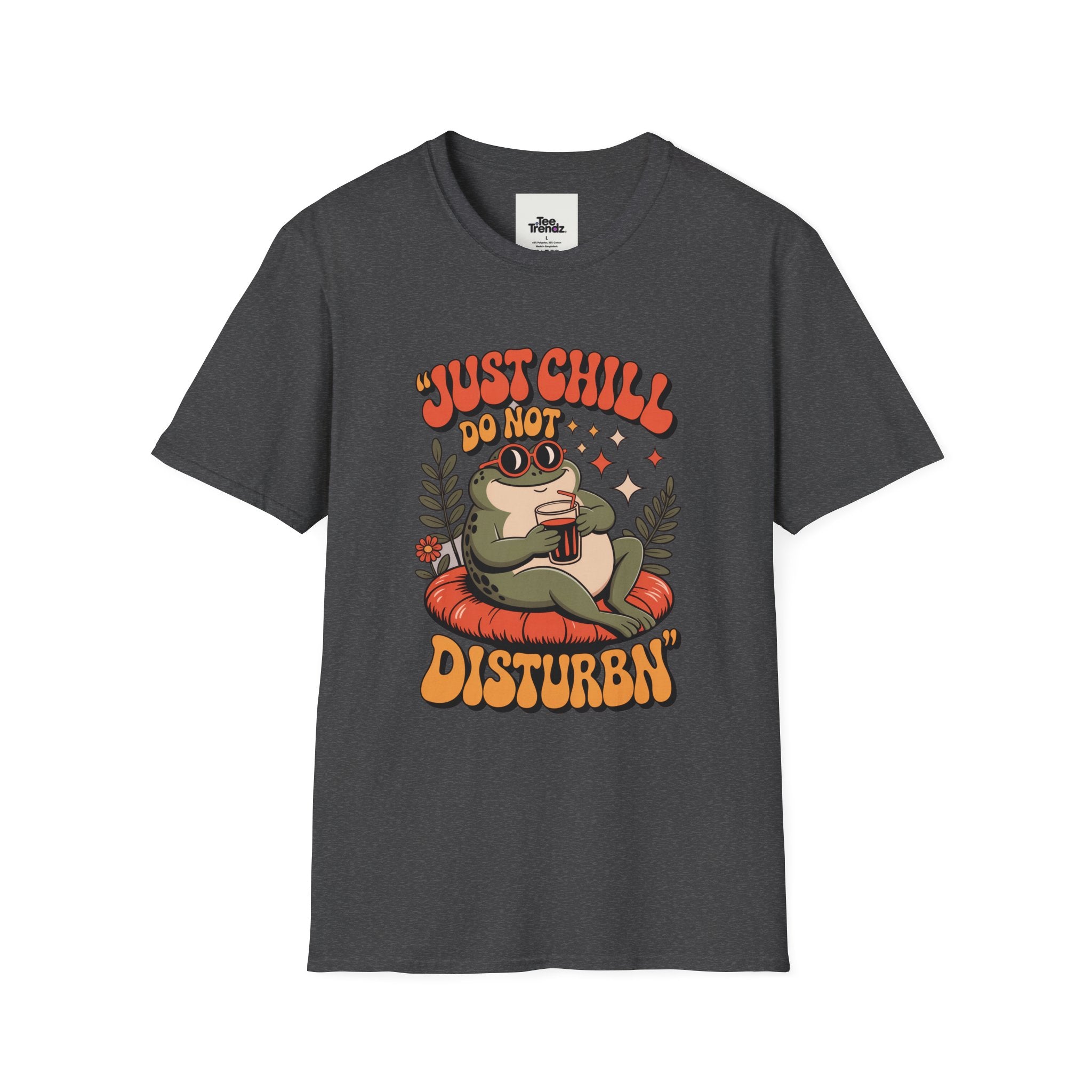 Just Chill Do Not Disturb T-Shirt — Relaxed Frog Graphic Tee