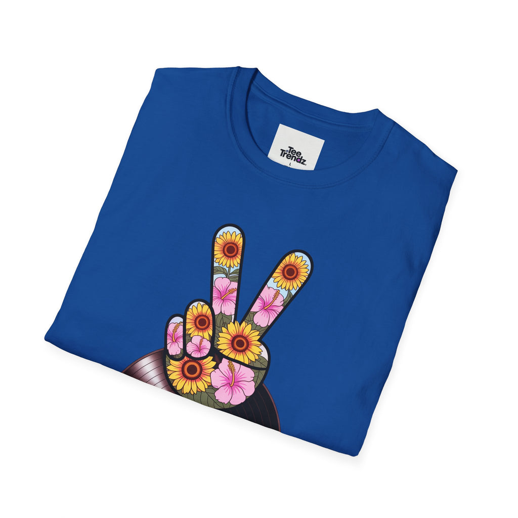 Nashville Summer Jams T‑Shirt — Retro Peace Sign Vinyl Concert Tee