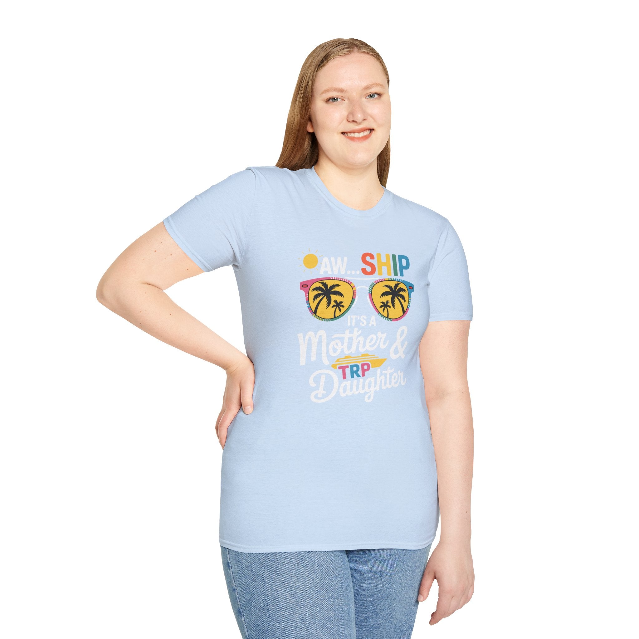 Mother & Daughter Trip T-Shirt – "Aw...Ship" Tropical Sunglasses Vacation Tee
