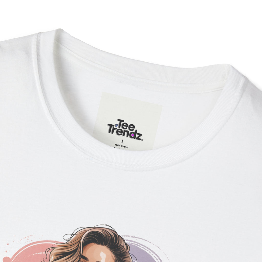 Personalized Portrait T‑Shirt — Custom Name "Cierra Ortega" Tropical Palm Graphic
