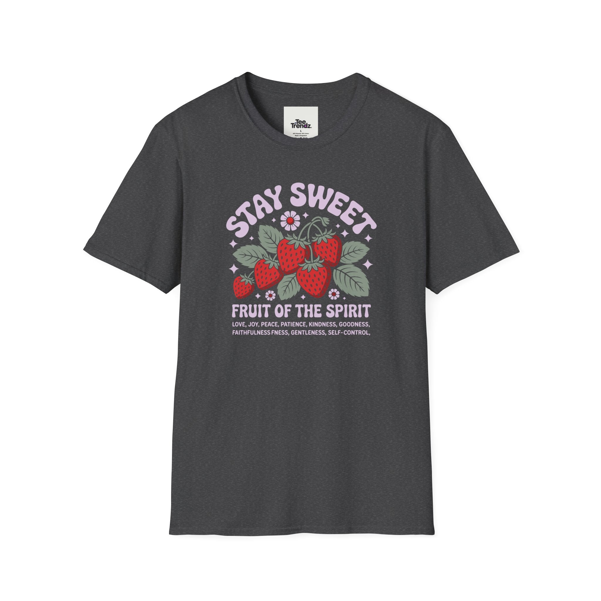 Stay Sweet Fruit of the Spirit T-Shirt — Strawberry Faith Graphic Tee