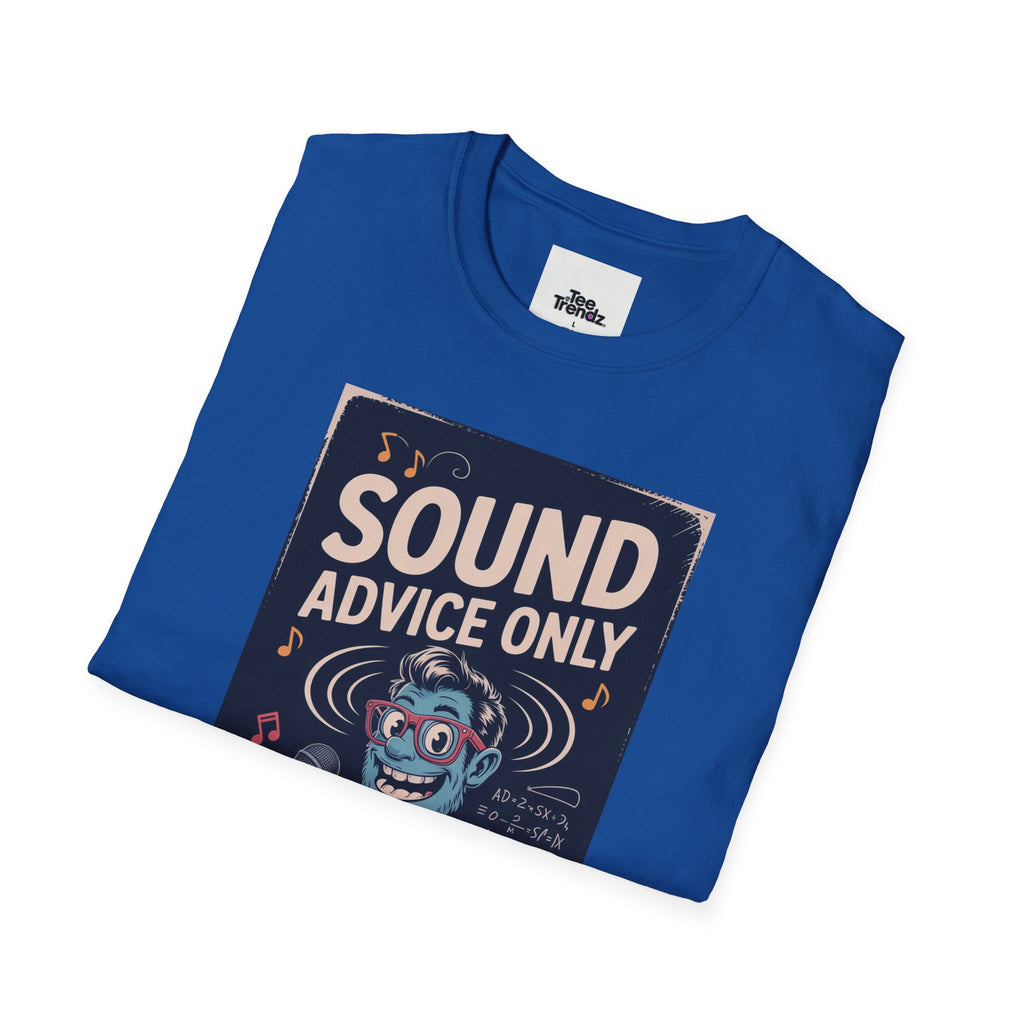 Sound Advice Only T-Shirt — Retro Cartoon Monkey Therapist Graphic Tee