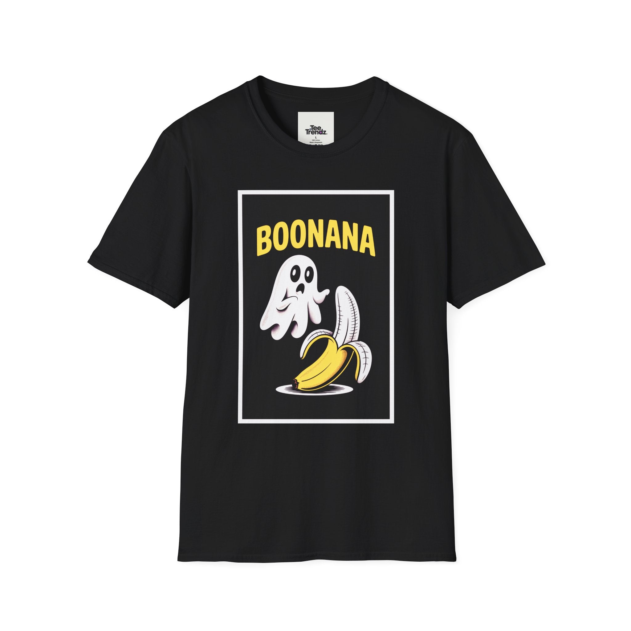 Boonana Ghost Banana Graphic T-Shirt — Funny Halloween Fruit Tee